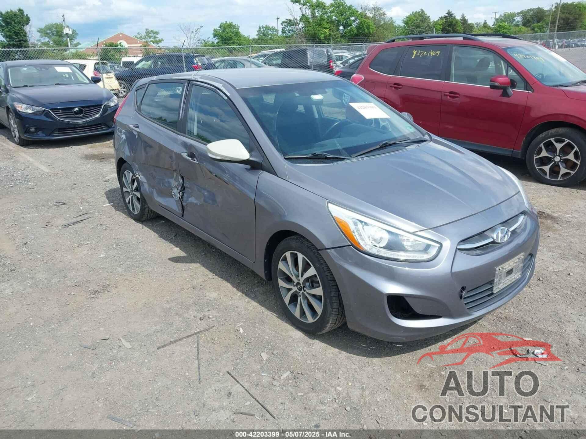 HYUNDAI ACCENT 2016 - KMHCU5AE9GU239814