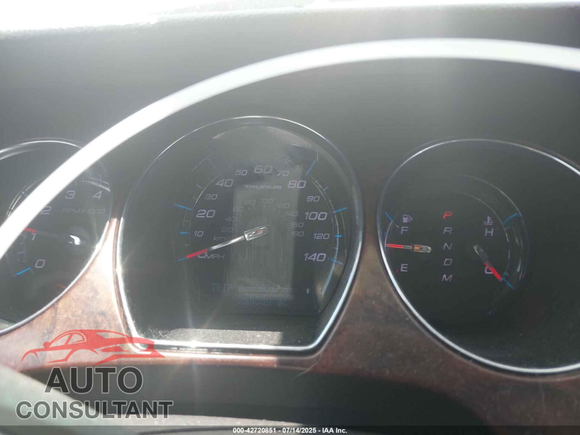 FORD TAURUS 2012 - 1FAHP2EW9CG100512