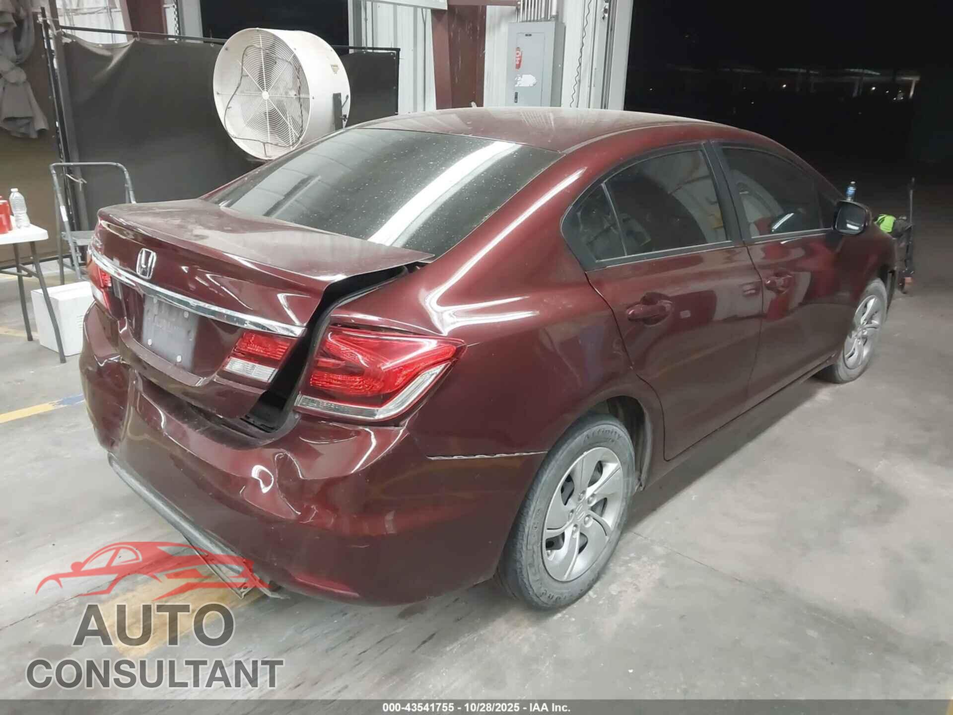 HONDA CIVIC 2013 - 19XFB2F57DE090747