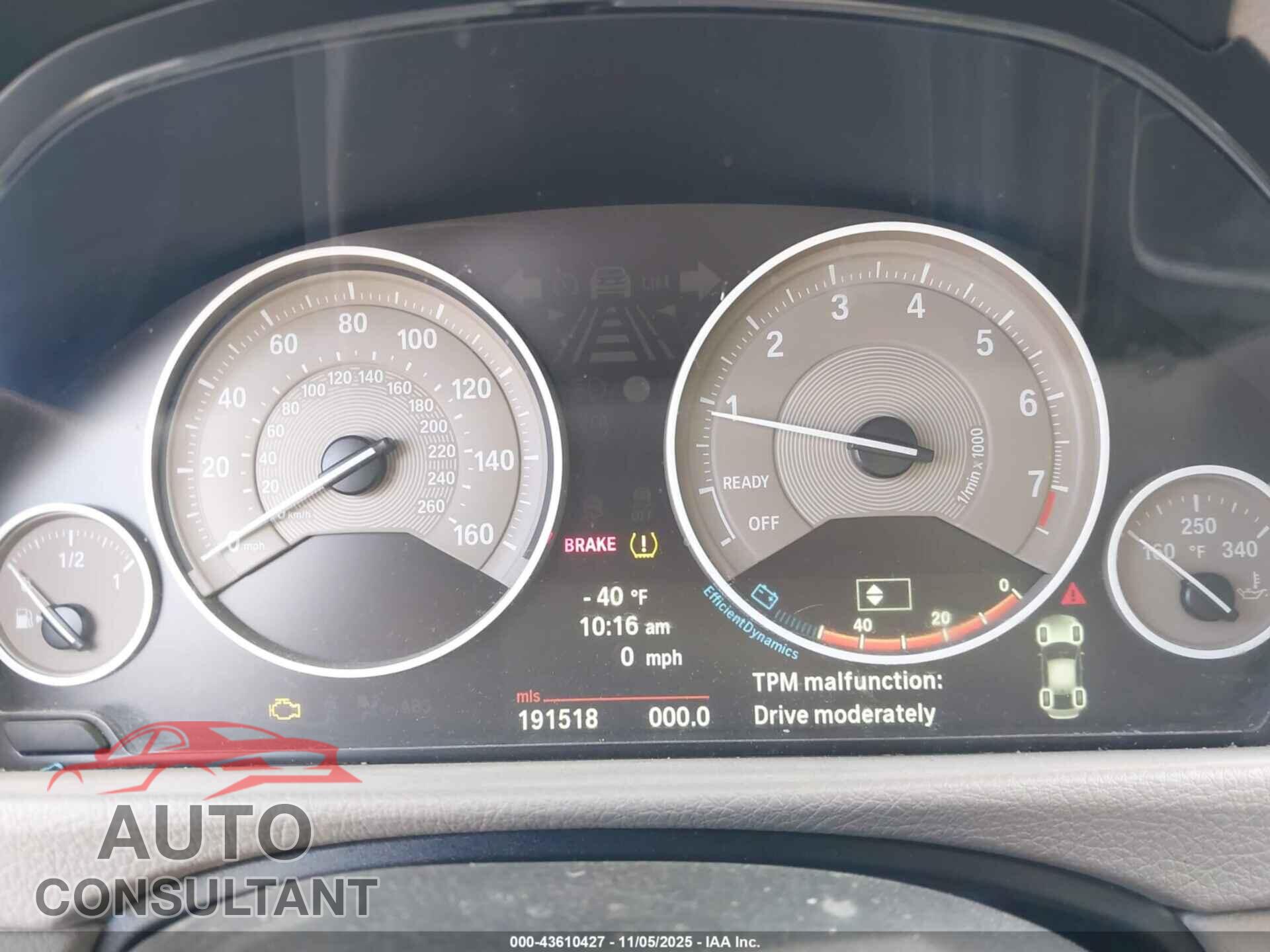 BMW 335I 2012 - WBA3A9C53CF077854