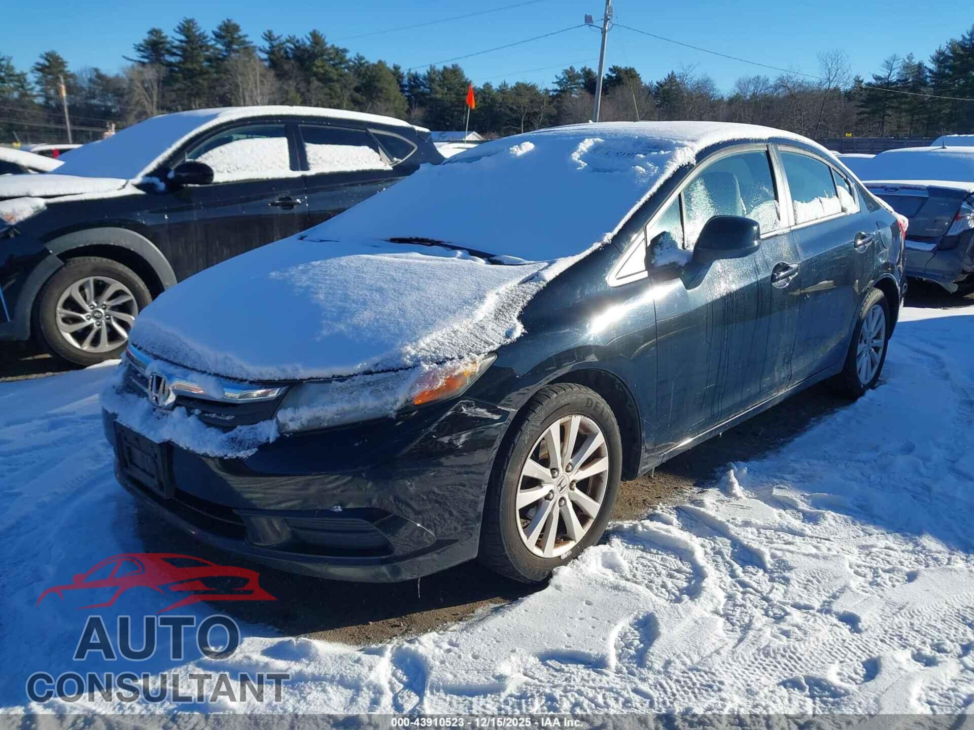 HONDA CIVIC 2012 - 19XFB2F84CE354192