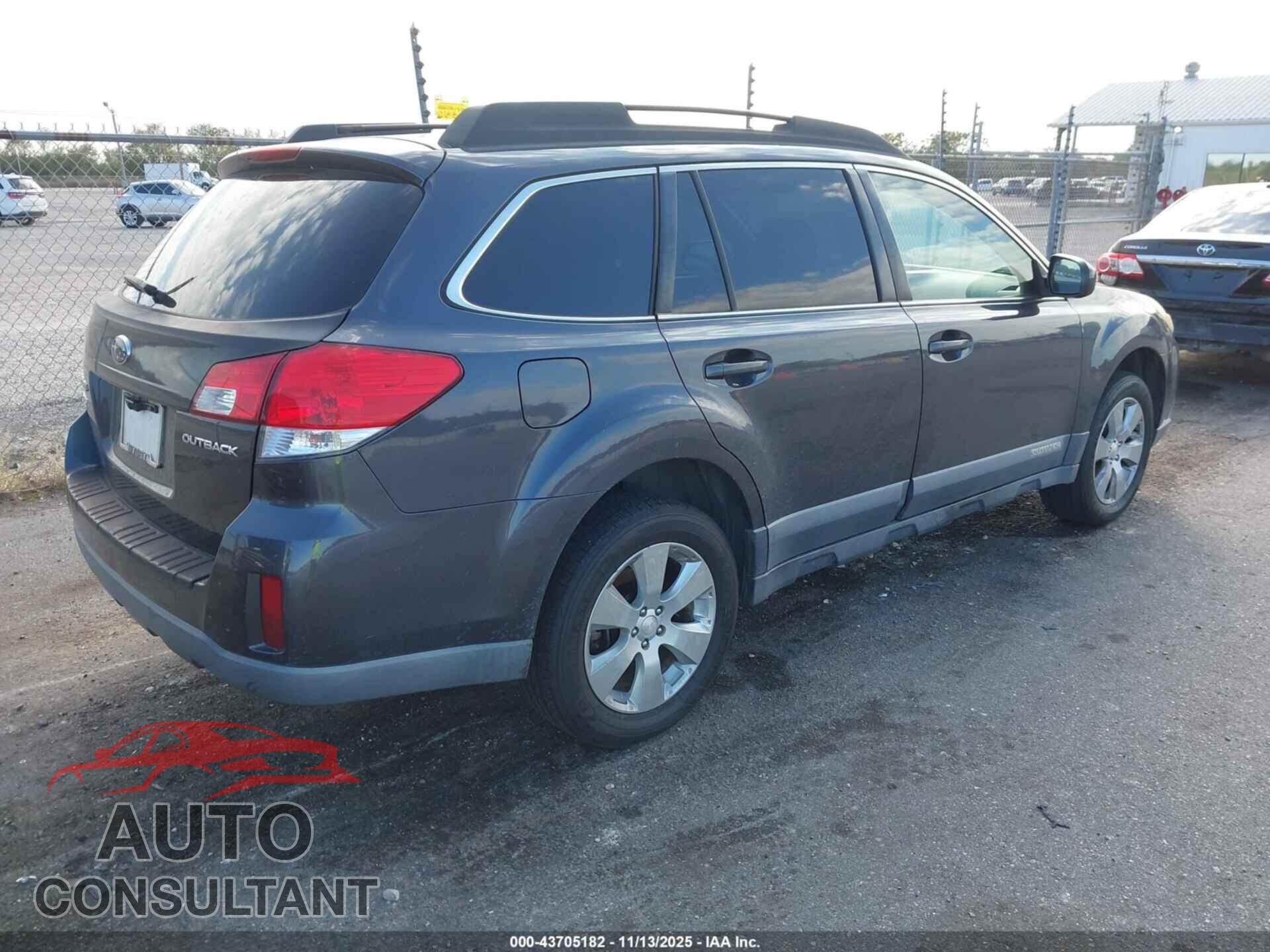 SUBARU OUTBACK 2012 - 4S4BRCBC4C3268622