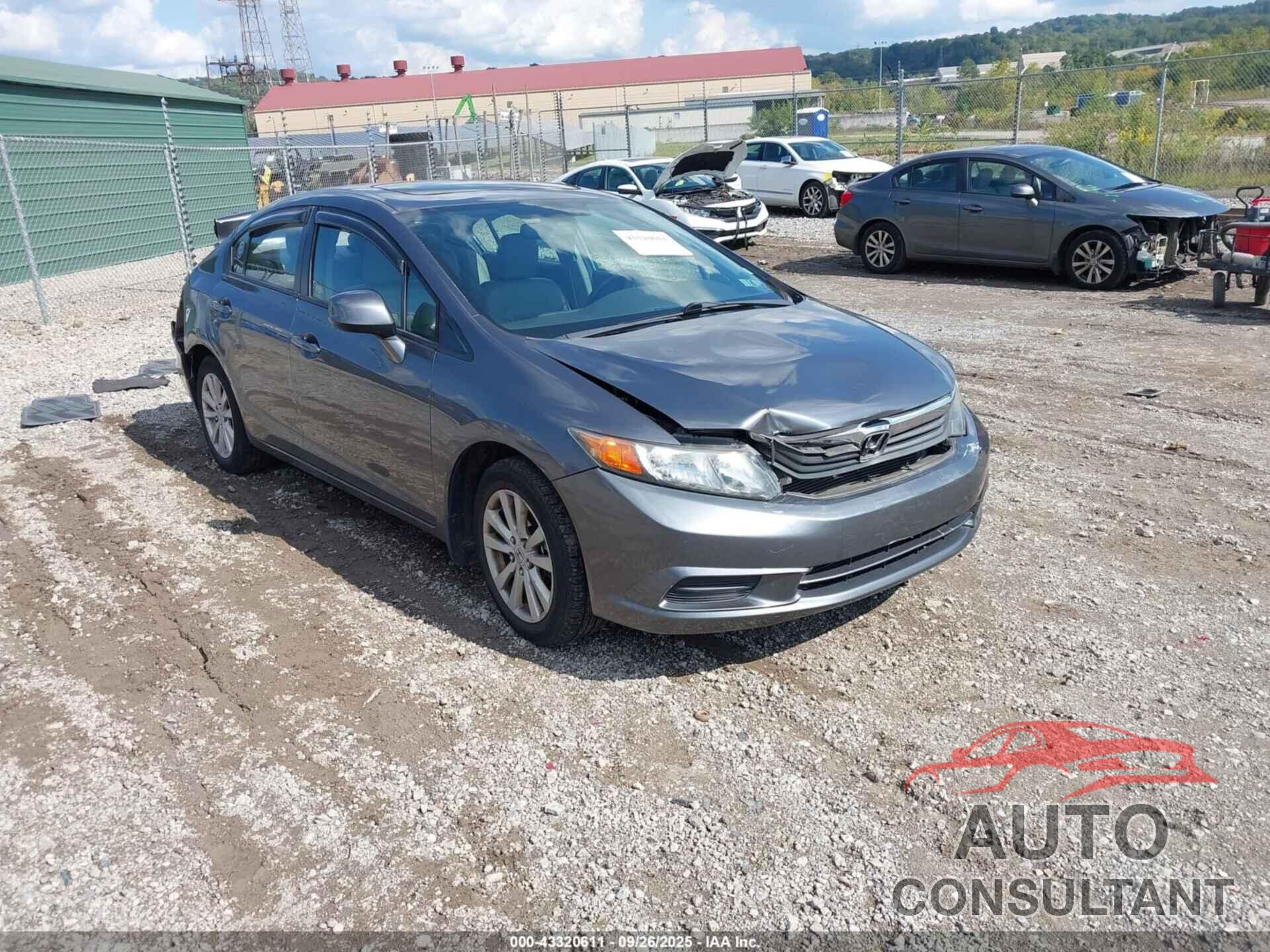 HONDA CIVIC 2012 - 19XFB2F96CE009433