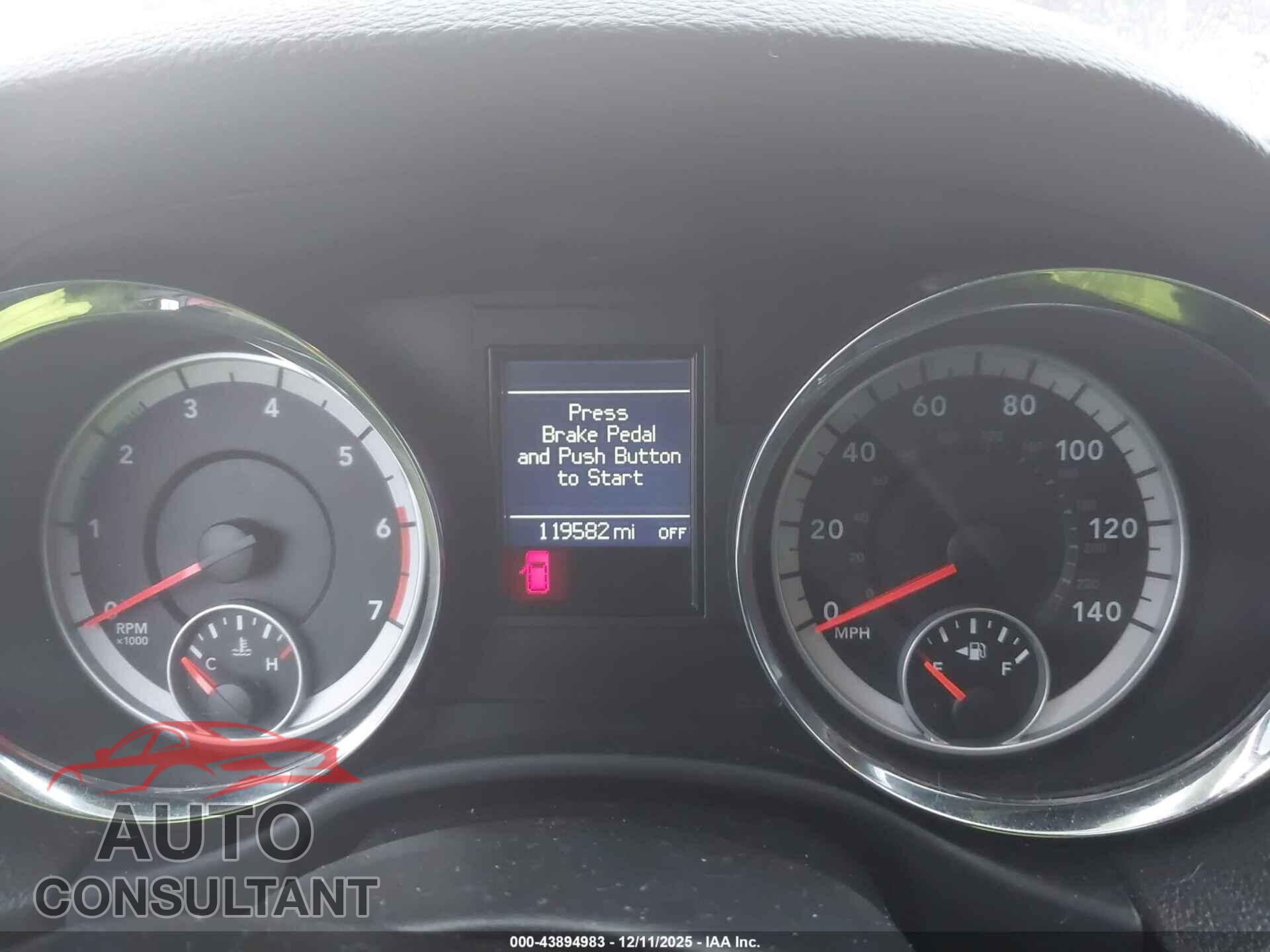 DODGE DURANGO 2012 - 1C4SDHCT0CC206584