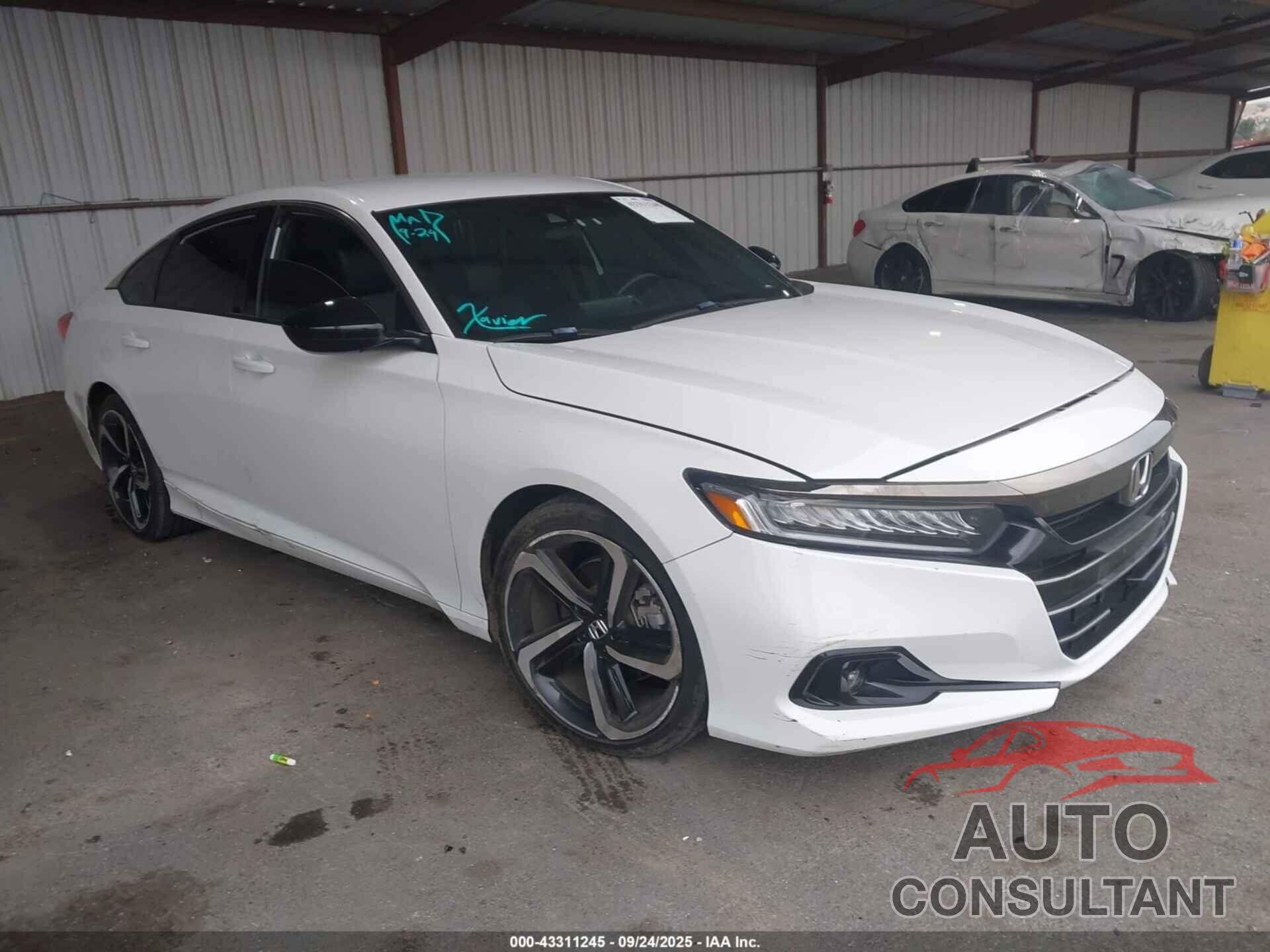 HONDA ACCORD 2021 - 1HGCV1F33MA053007