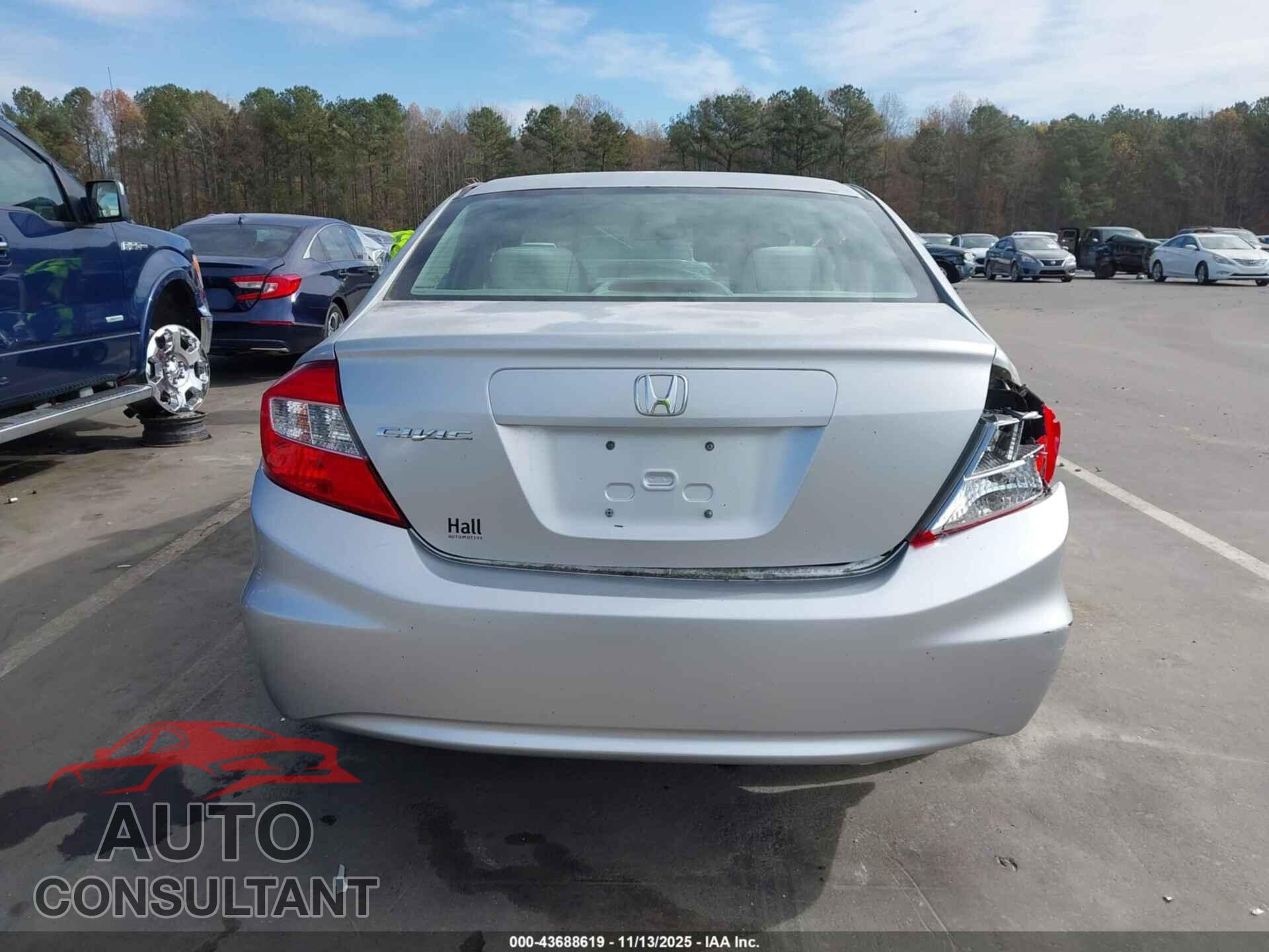 HONDA CIVIC 2012 - 2HGFB2F53CH328517