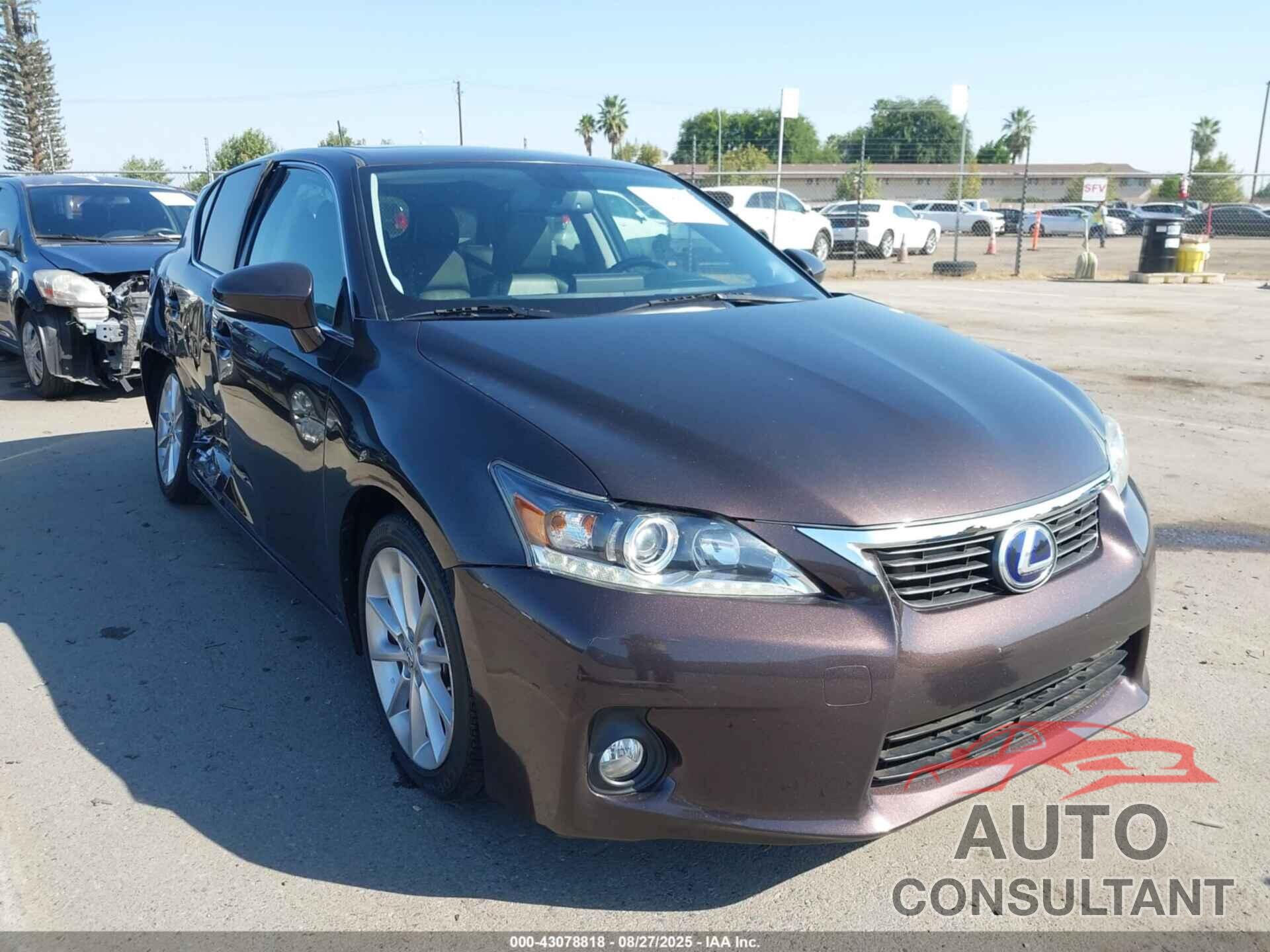 LEXUS CT 200H 2011 - JTHKD5BH1B2029865