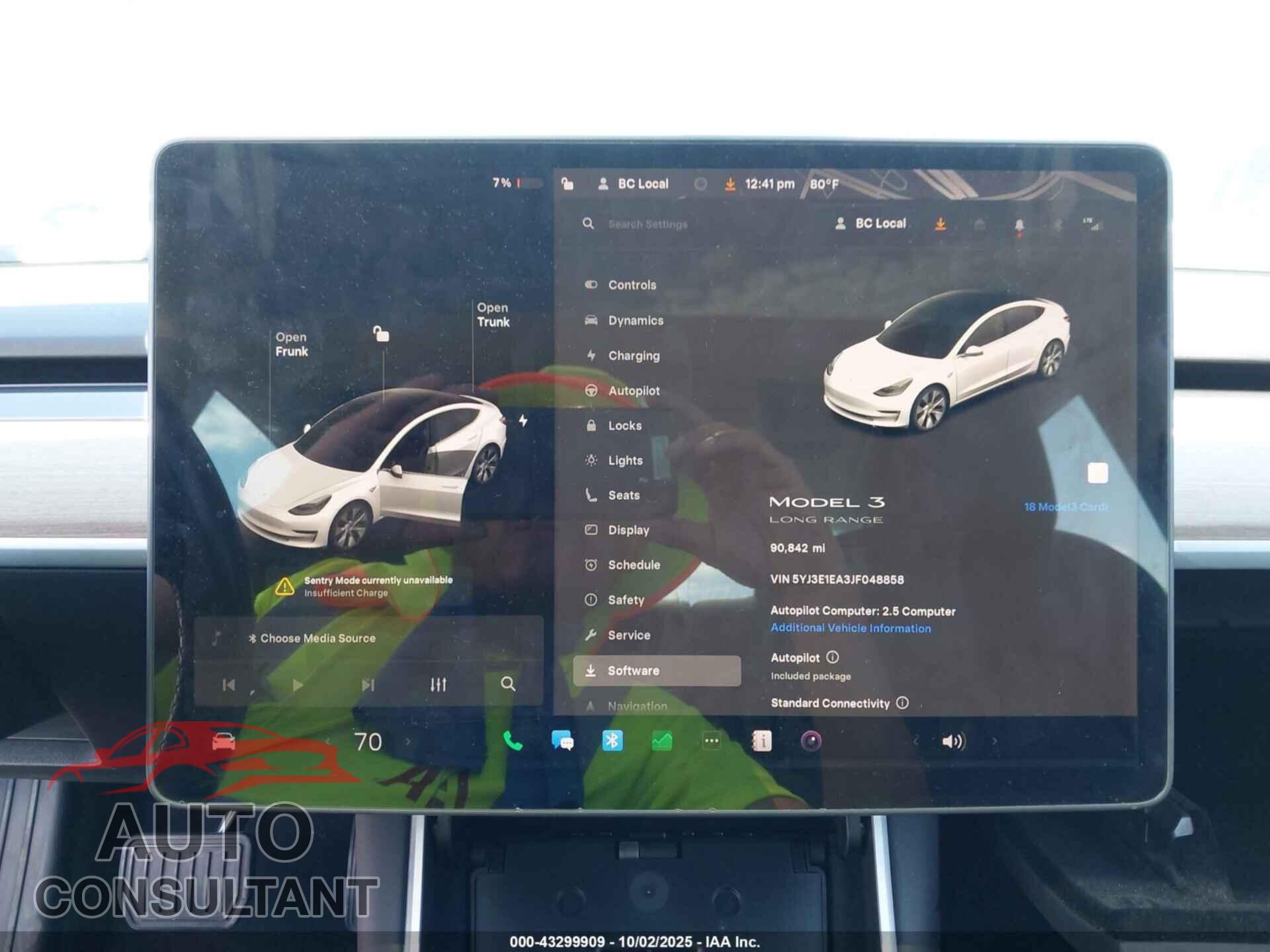 TESLA MODEL 3 2018 - 5YJ3E1EA3JF048858