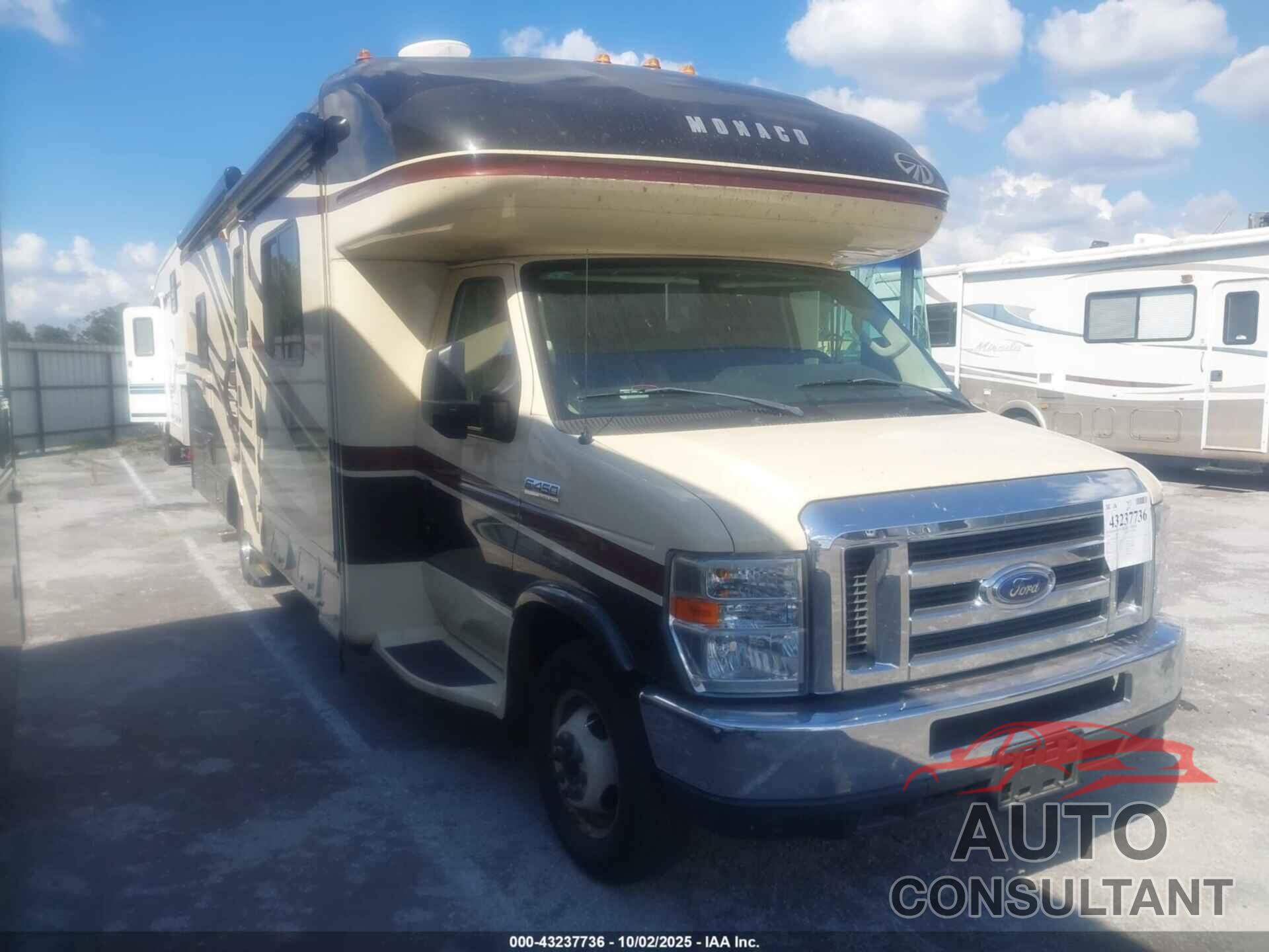 FORD E-450 CUTAWAY 2010 - 1FDXE4FS3ADA25464