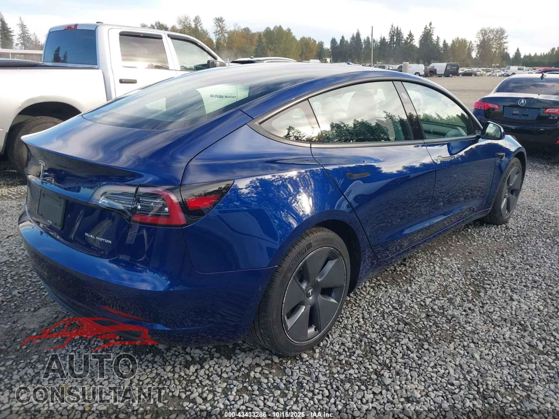TESLA MODEL 3 2022 - 5YJ3E1EB7NF243053