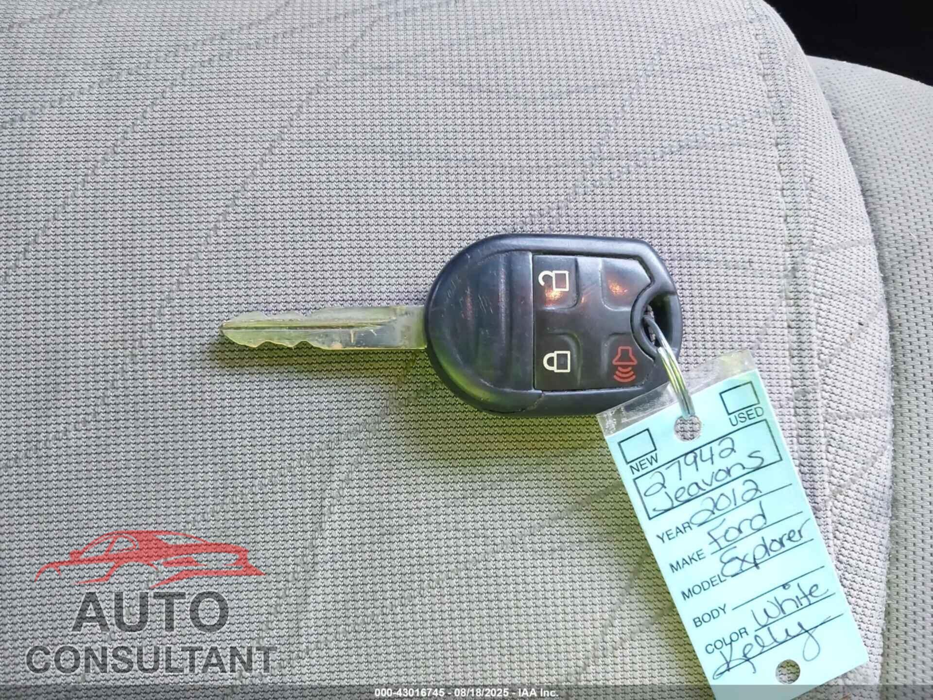 FORD EXPLORER 2012 - 1FMHK7B82CGA43268