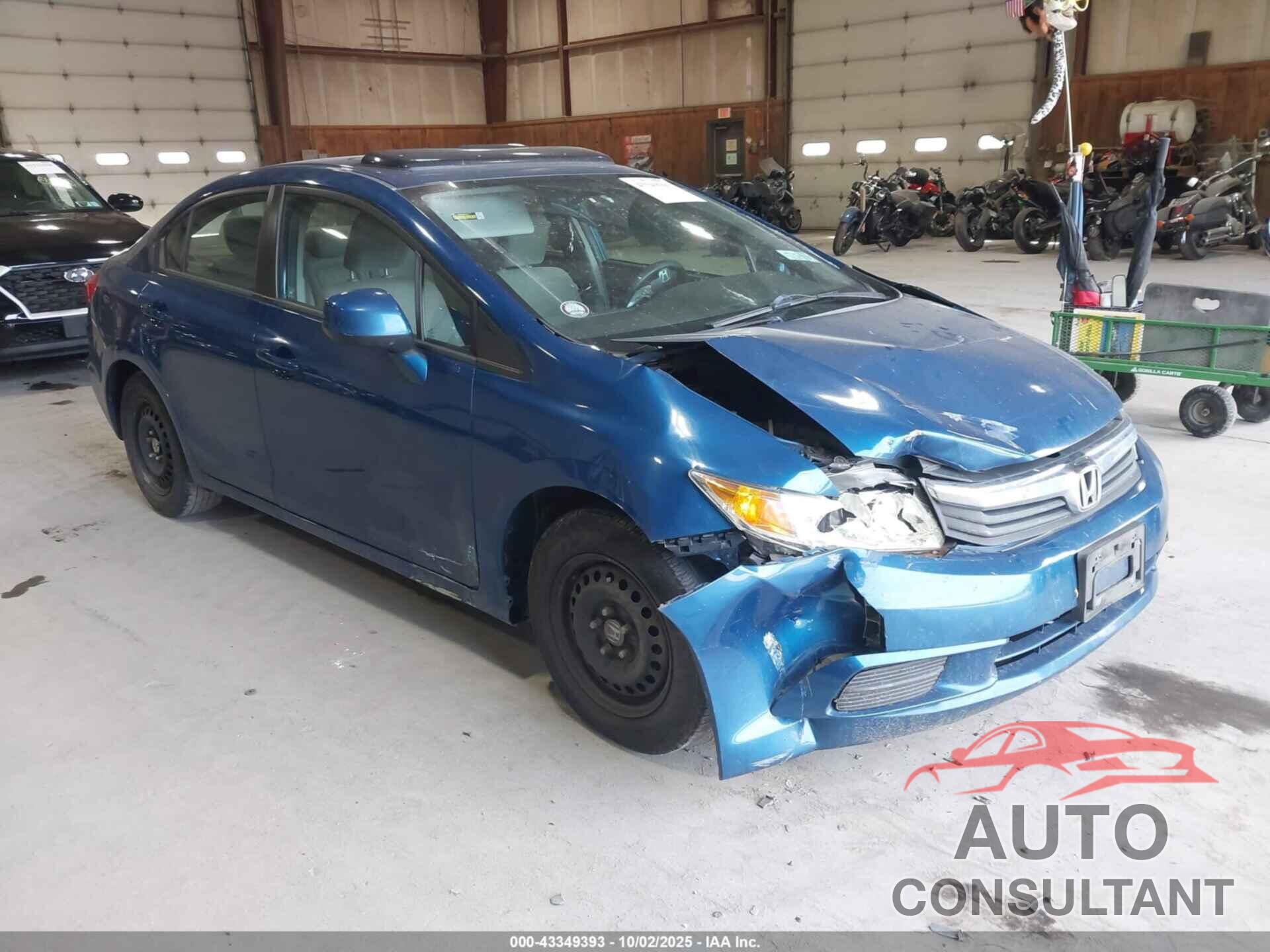 HONDA CIVIC 2012 - 19XFB2F87CE319114