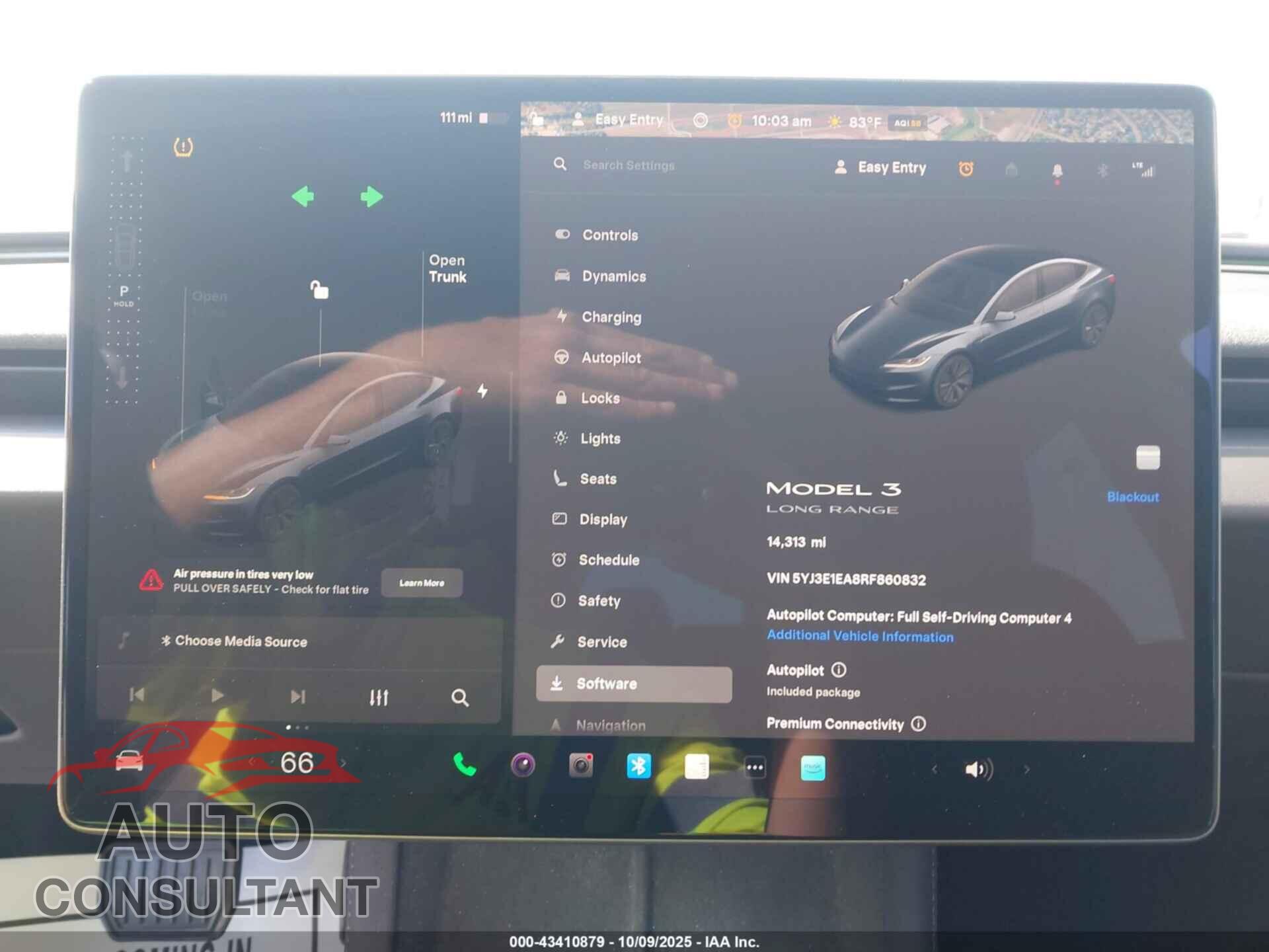 TESLA MODEL 3 2024 - 5YJ3E1EA8RF860832