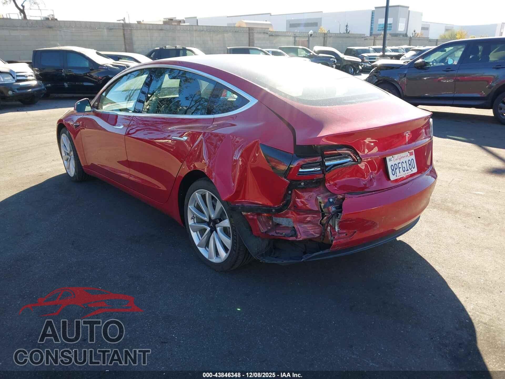 TESLA MODEL 3 2019 - 5YJ3E1EA9KF314546
