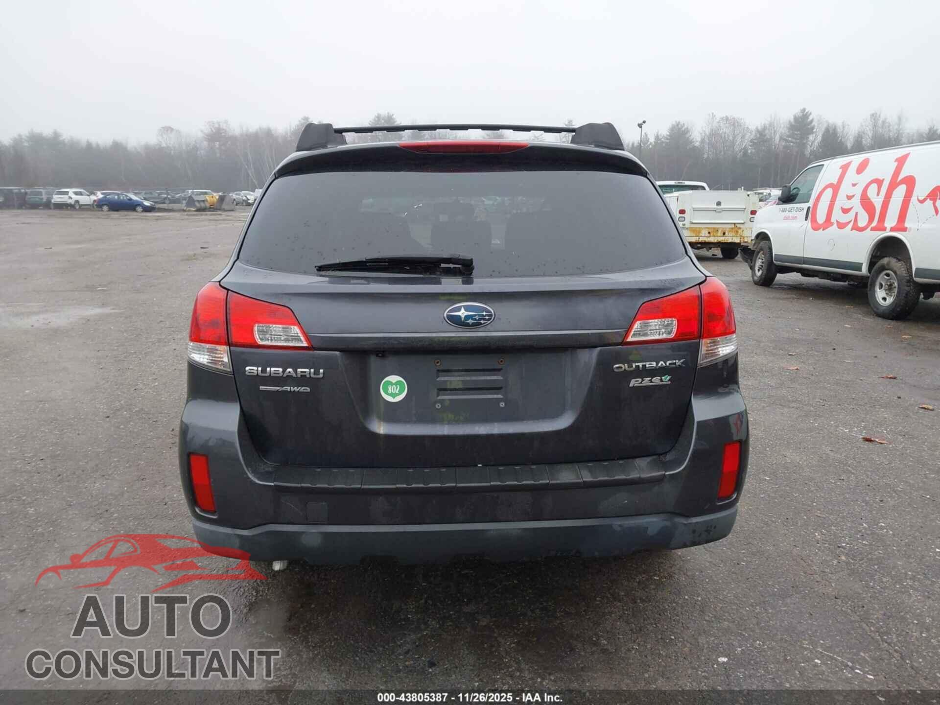 SUBARU OUTBACK 2011 - 4S4BRBGC9B3400324