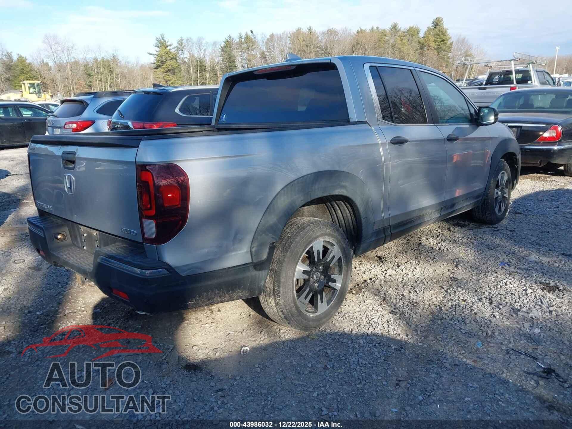 HONDA RIDGELINE 2017 - 5FPYK3F26HB013198