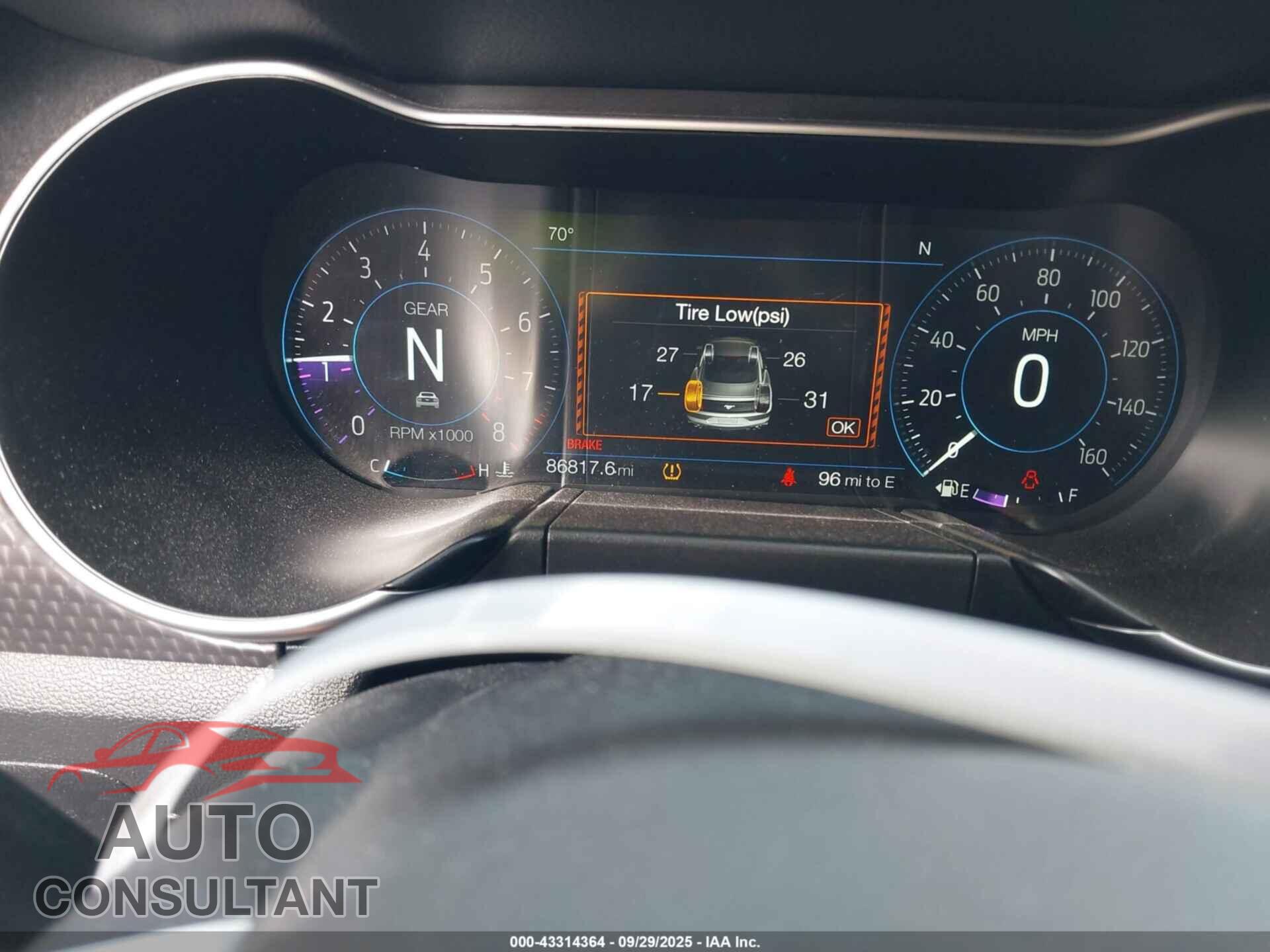 FORD MUSTANG 2019 - 1FA6P8CFXK5120629