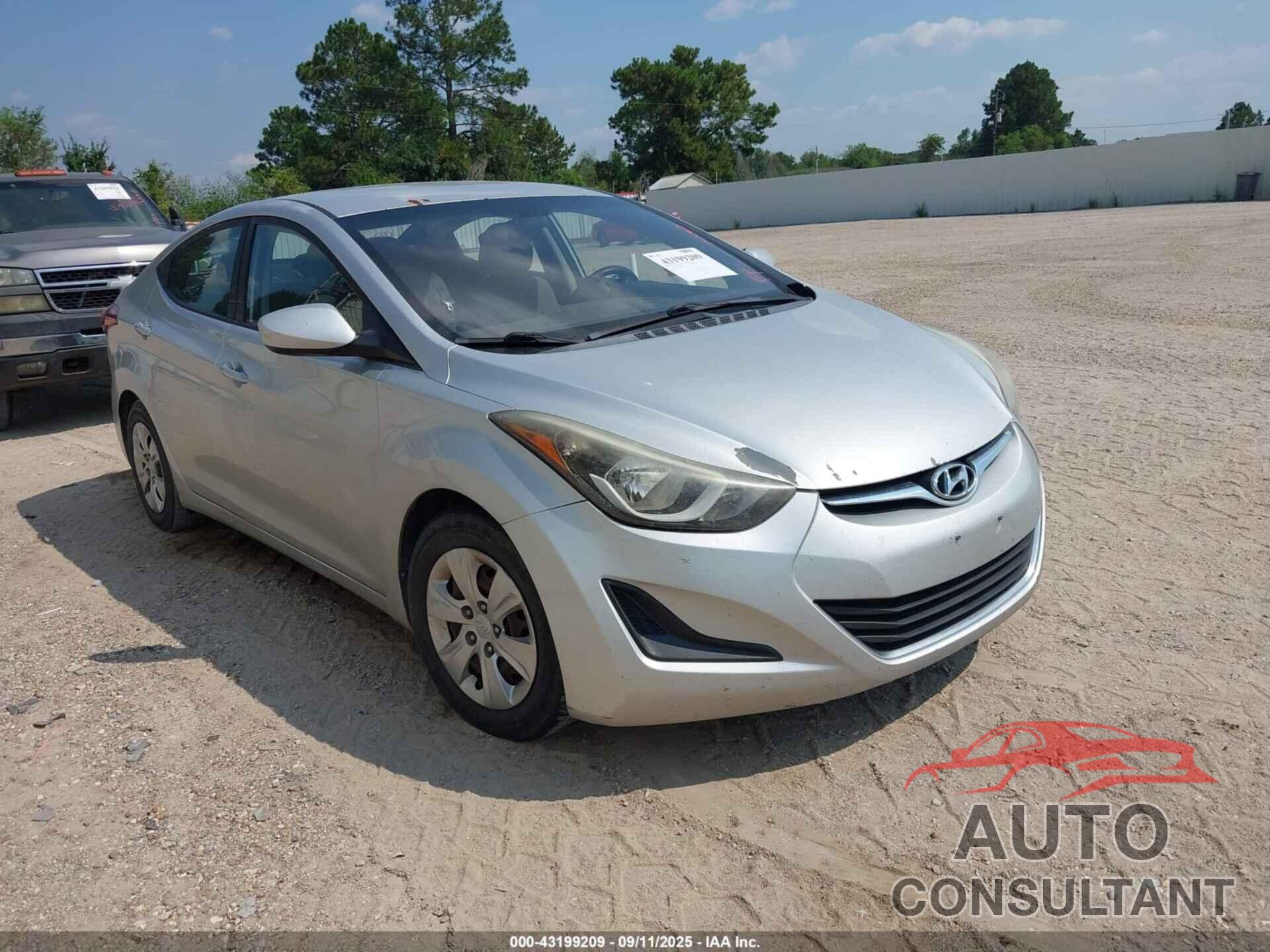 HYUNDAI ELANTRA 2016 - 5NPDH4AE5GH730740