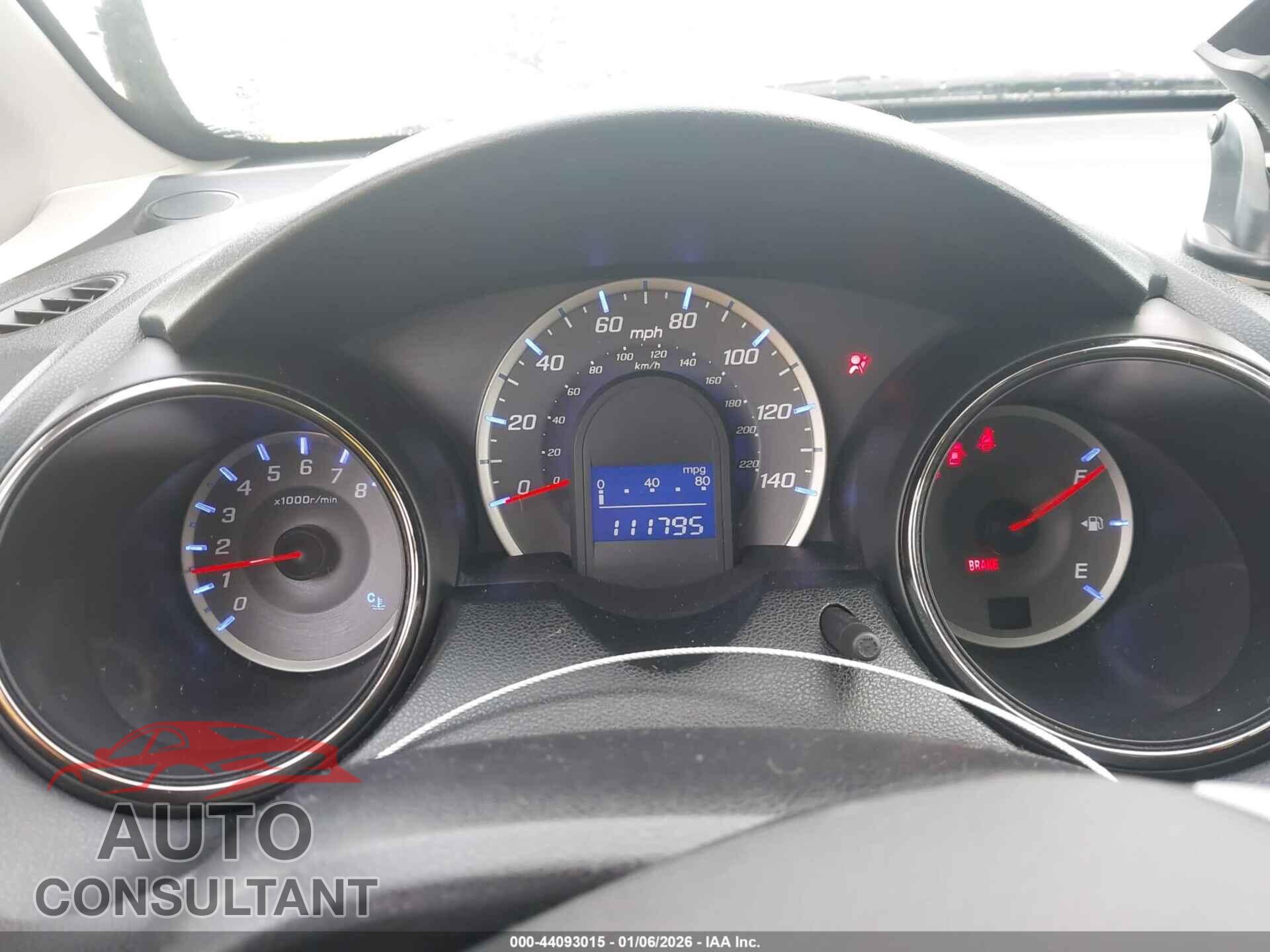 HONDA FIT 2012 - JHMGE8H55CC031177