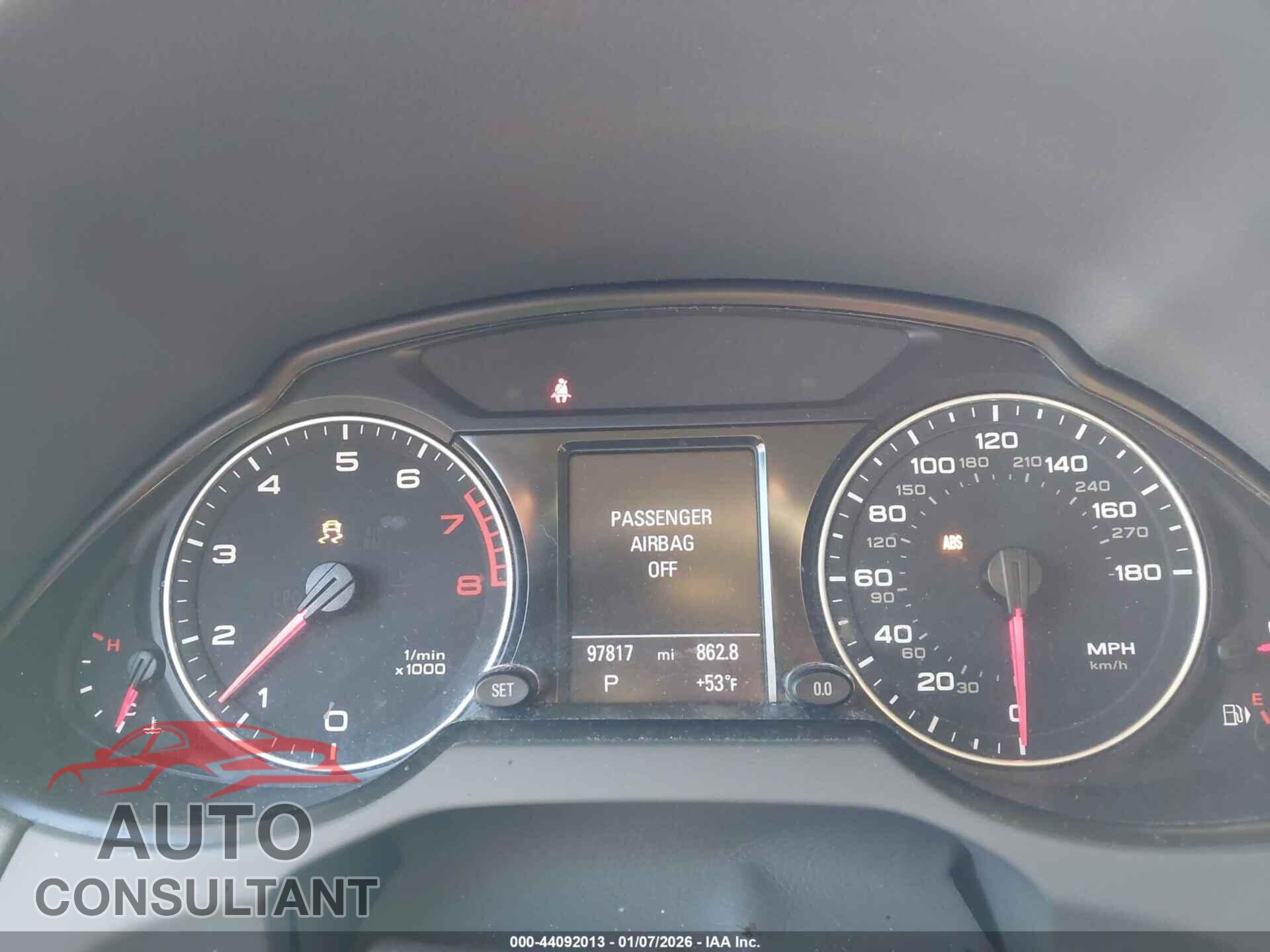 AUDI Q5 2012 - WA1DKAFP3CA003280