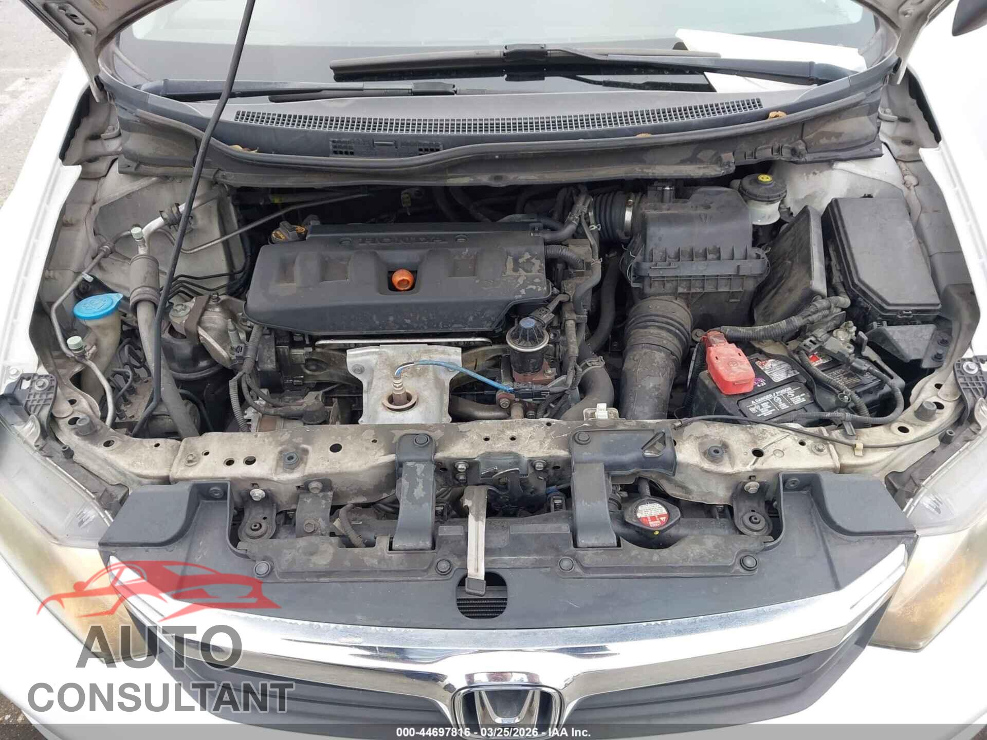 HONDA CIVIC 2012 - 19XFB2F53CE367652