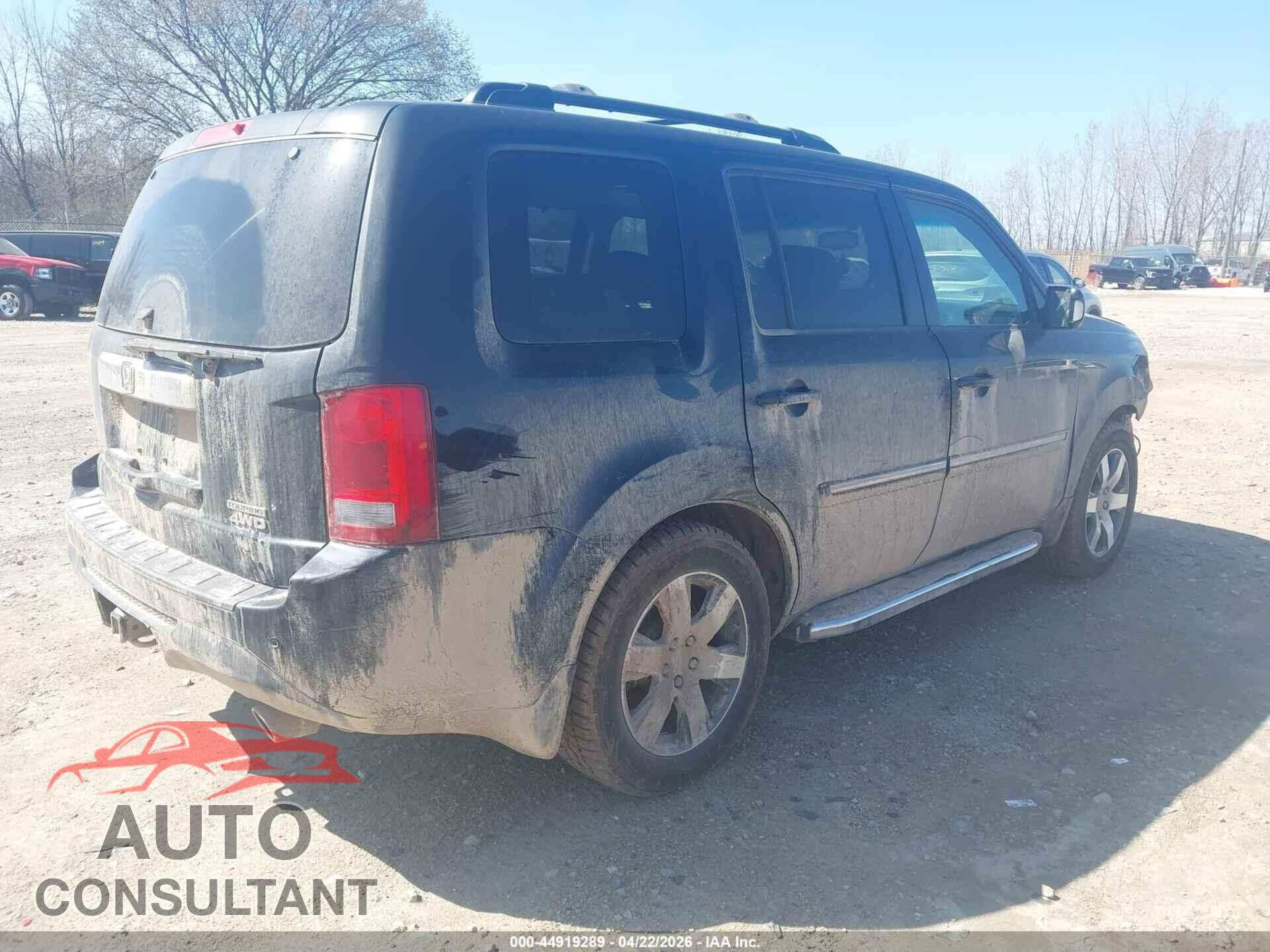 HONDA PILOT 2012 - 5FNYF4H90CB019732