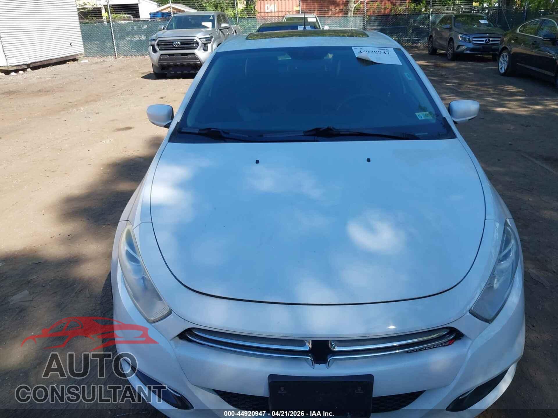 DODGE DART 2014 - 1C3CDFCB3ED677176