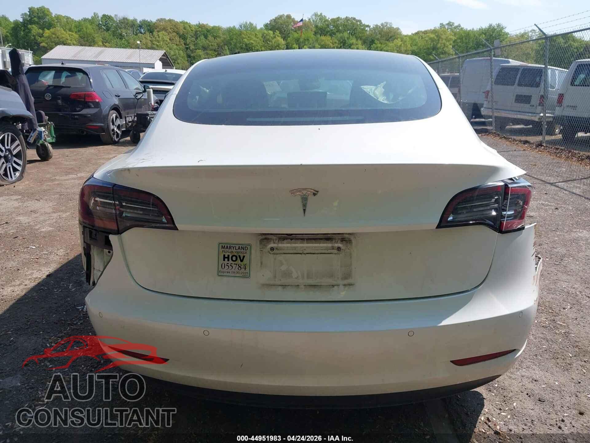 TESLA MODEL 3 2020 - 5YJ3E1EA4LF598007