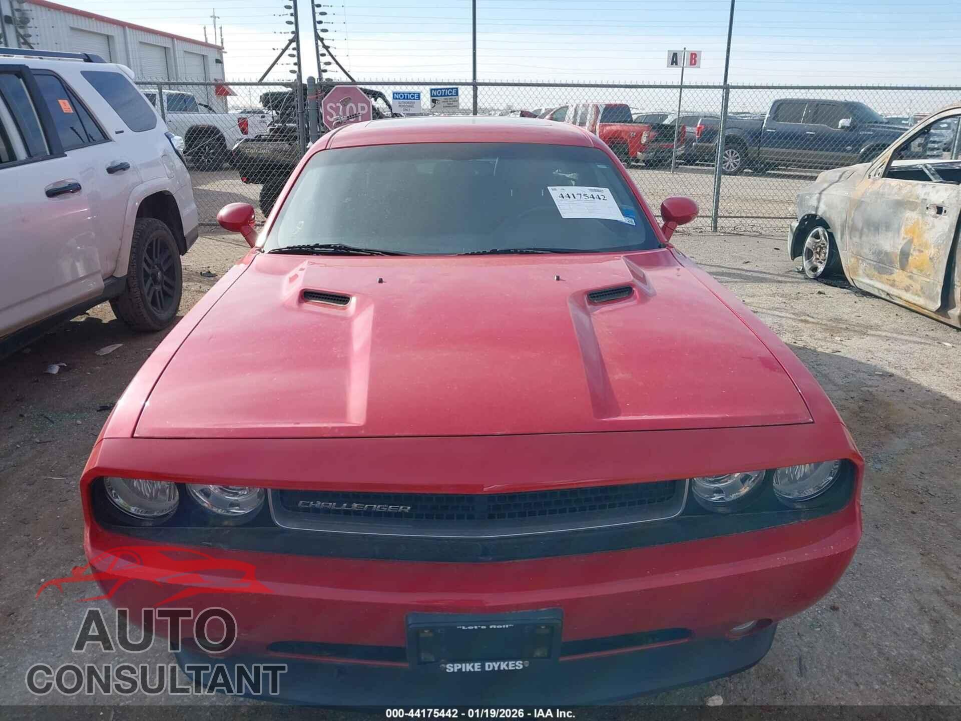 DODGE CHALLENGER 2012 - 2C3CDYAG0CH209965