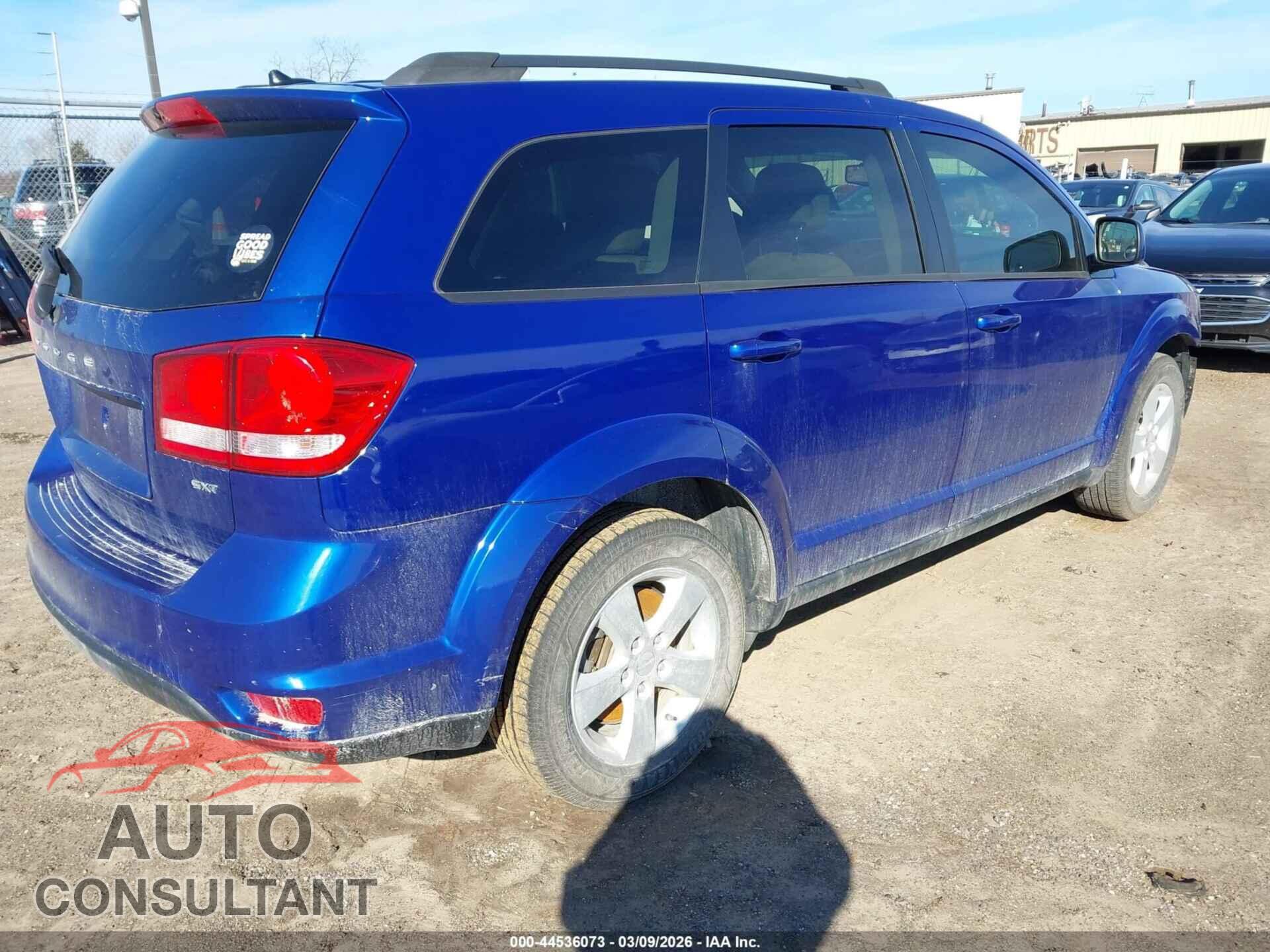 DODGE JOURNEY 2012 - 3C4PDCBBXCT367708