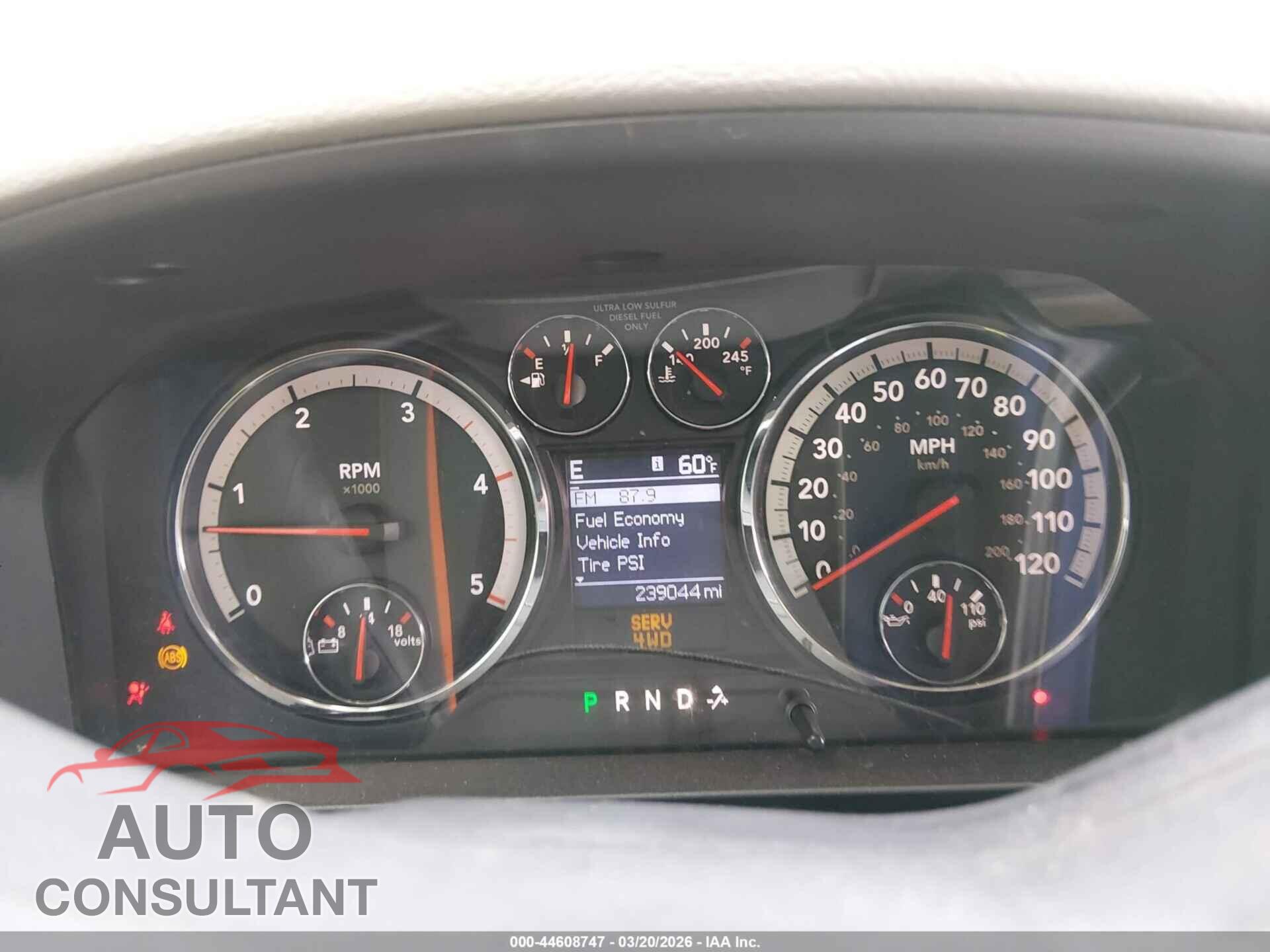 DODGE RAM 2500 2010 - 3D7UT2CL8AG172306
