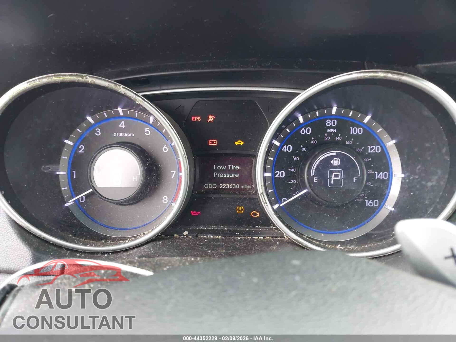 HYUNDAI SONATA 2012 - 5NPEC4AB9CH457174