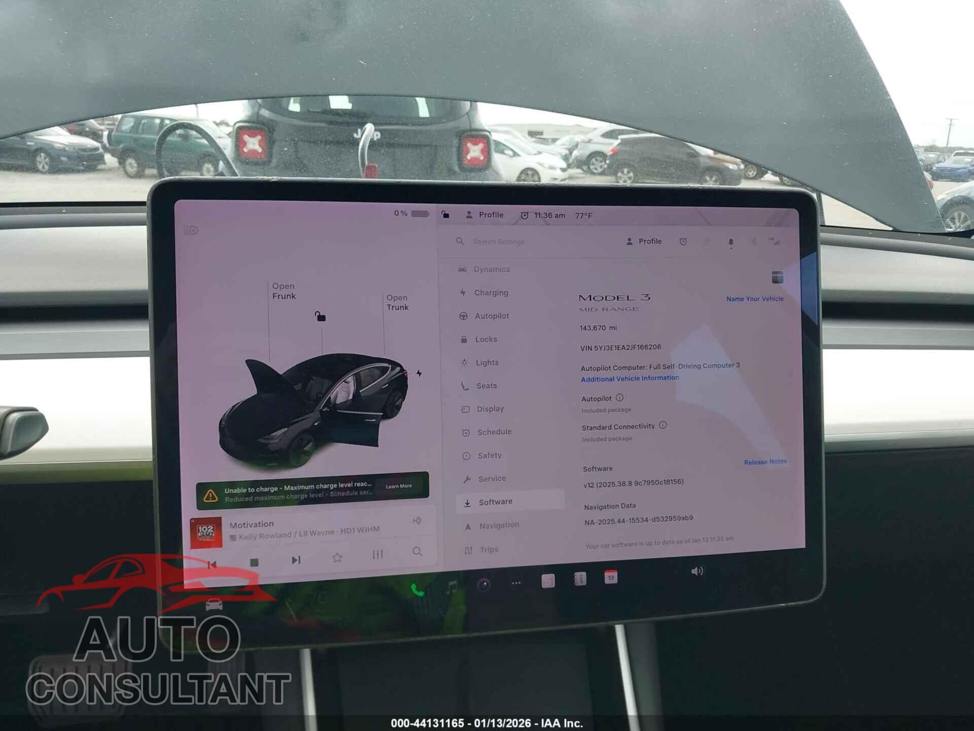 TESLA MODEL 3 2018 - 5YJ3E1EA2JF166206