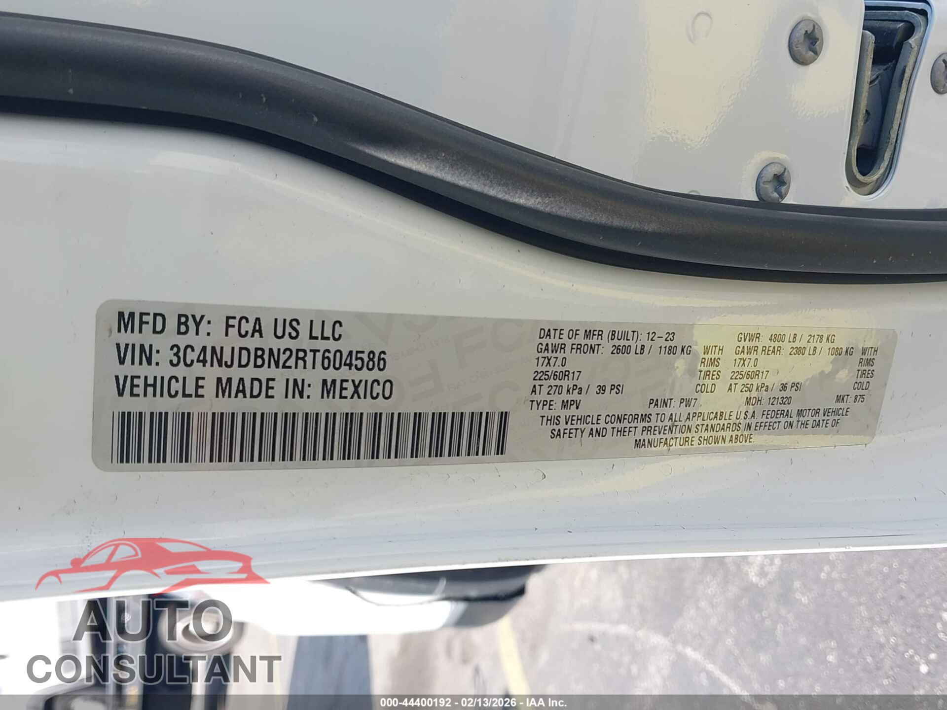 JEEP COMPASS 2024 - 3C4NJDBN2RT604586