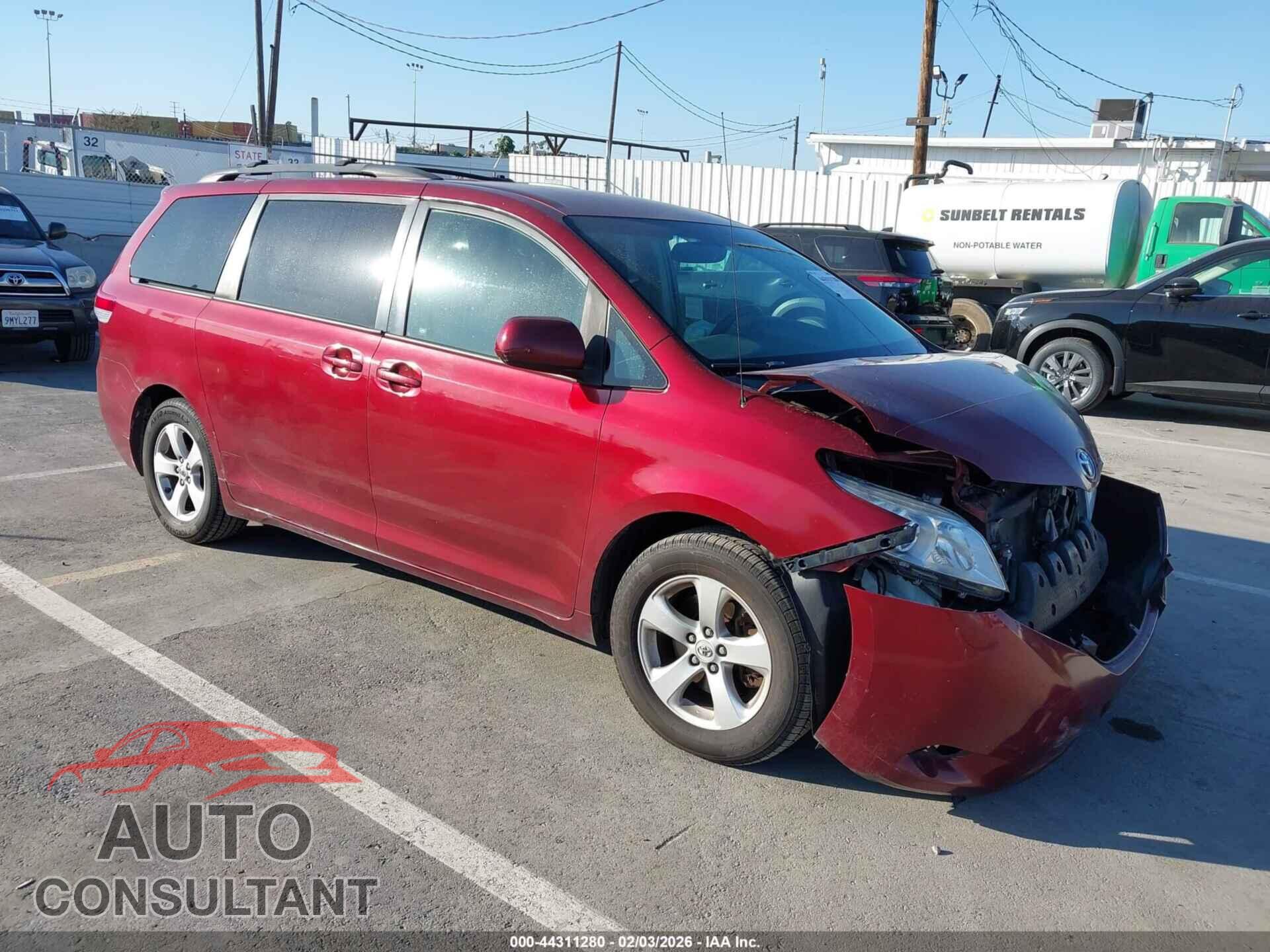TOYOTA SIENNA 2012 - 5TDKK3DCXCS274736