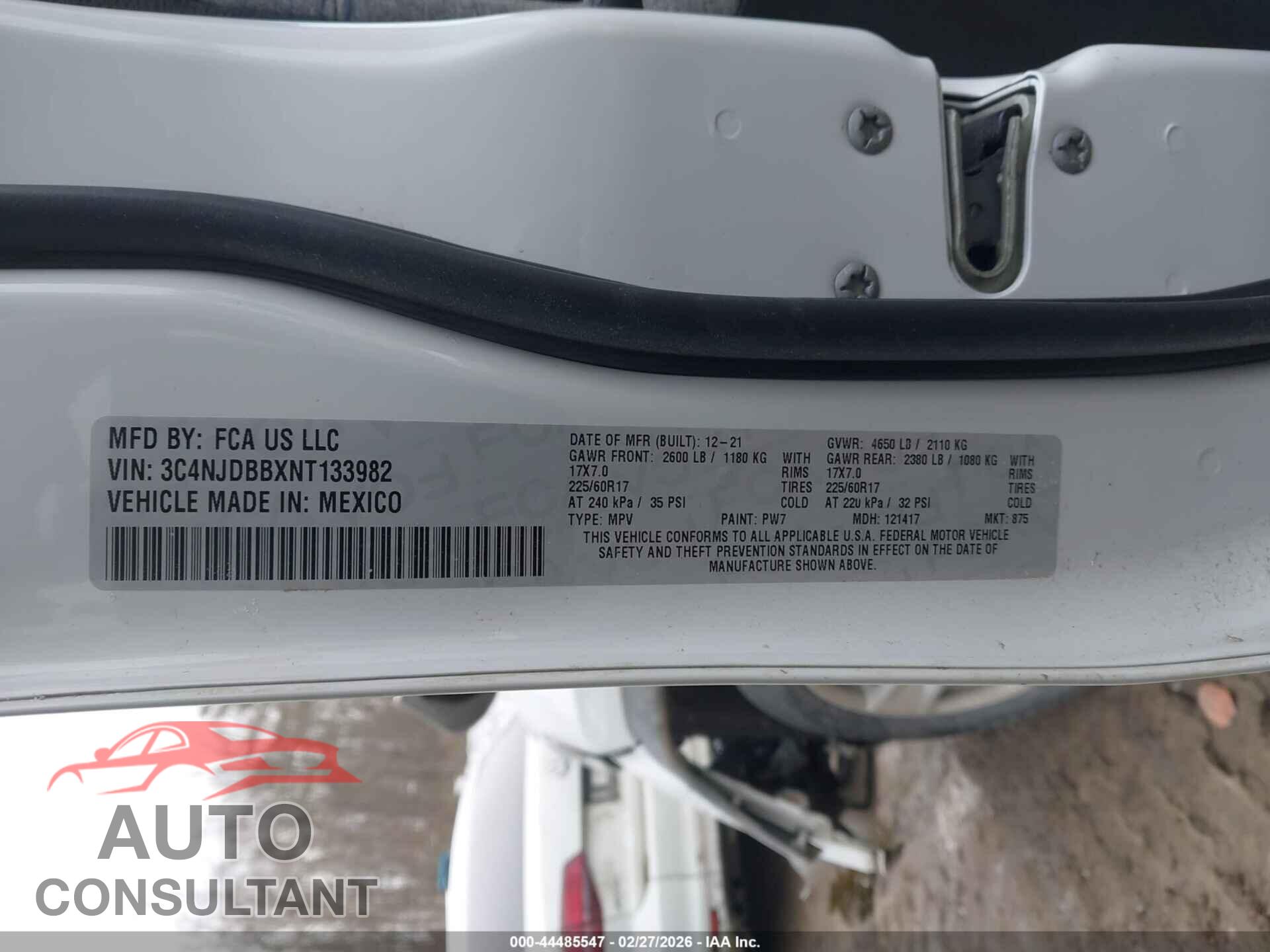 JEEP COMPASS 2022 - 3C4NJDBBXNT133982