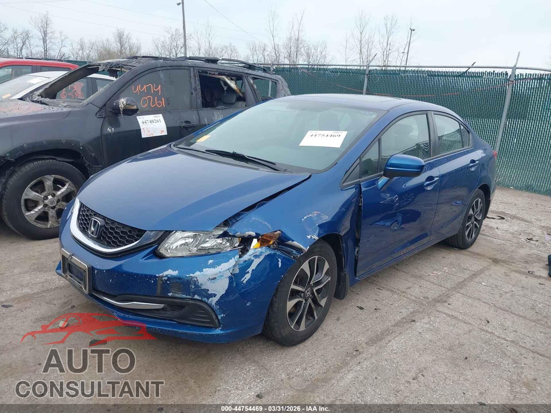 HONDA CIVIC 2014 - 19XFB2F84EE244472