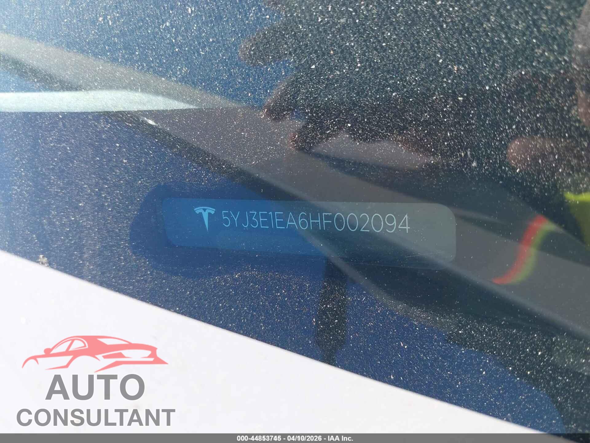 TESLA MODEL 3 2017 - 5YJ3E1EA6HF002094