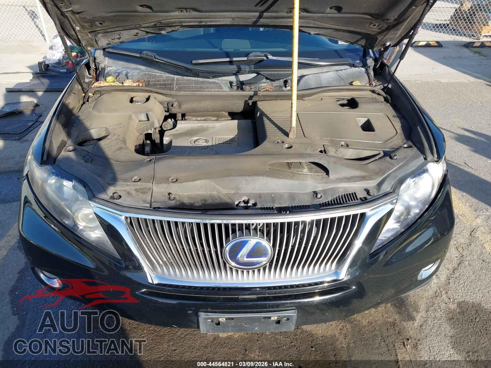 LEXUS RX 450H 2010 - JTJBC1BA5A2012398
