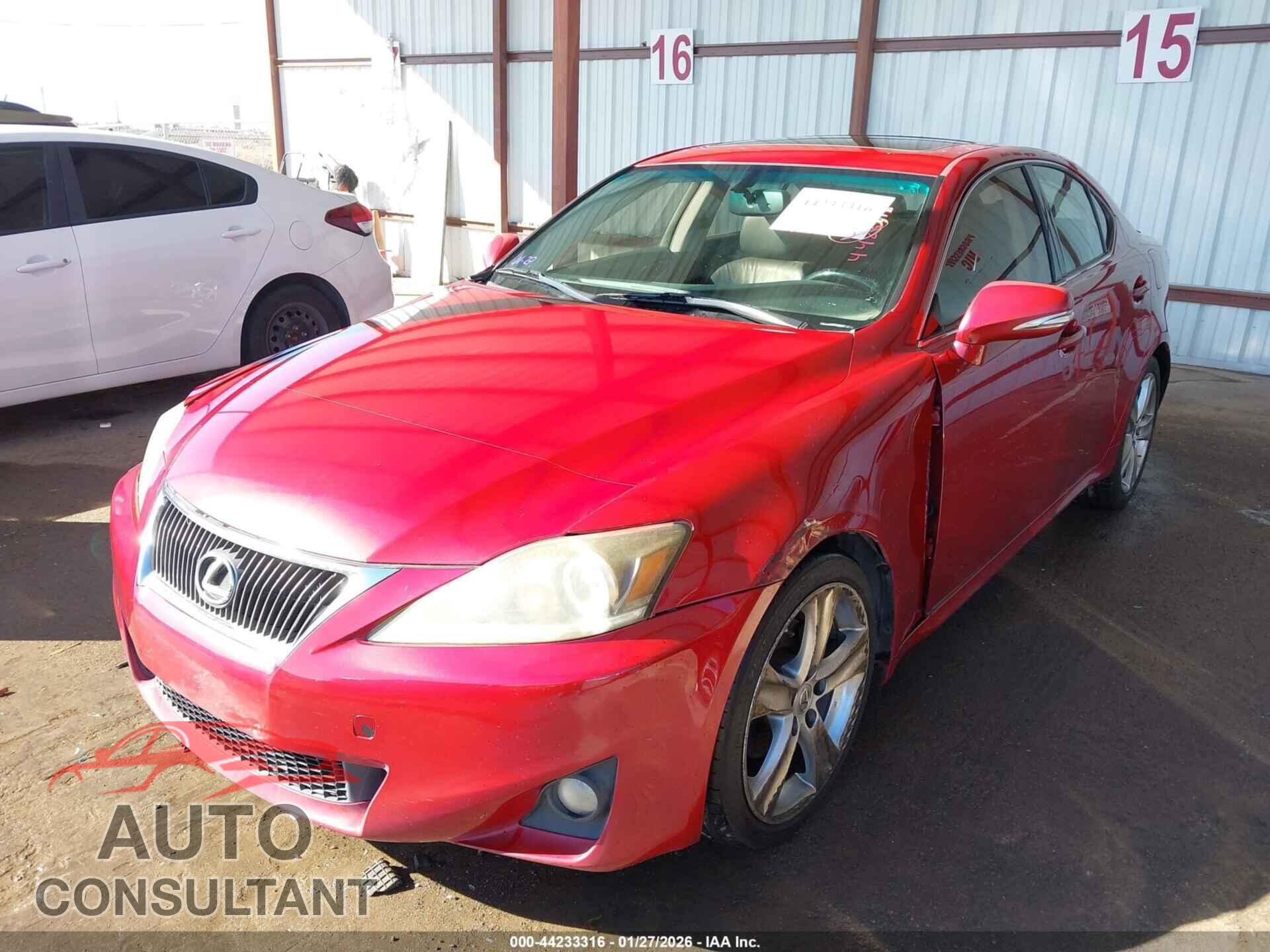 LEXUS IS 250 2011 - JTHBF5C29B5149352