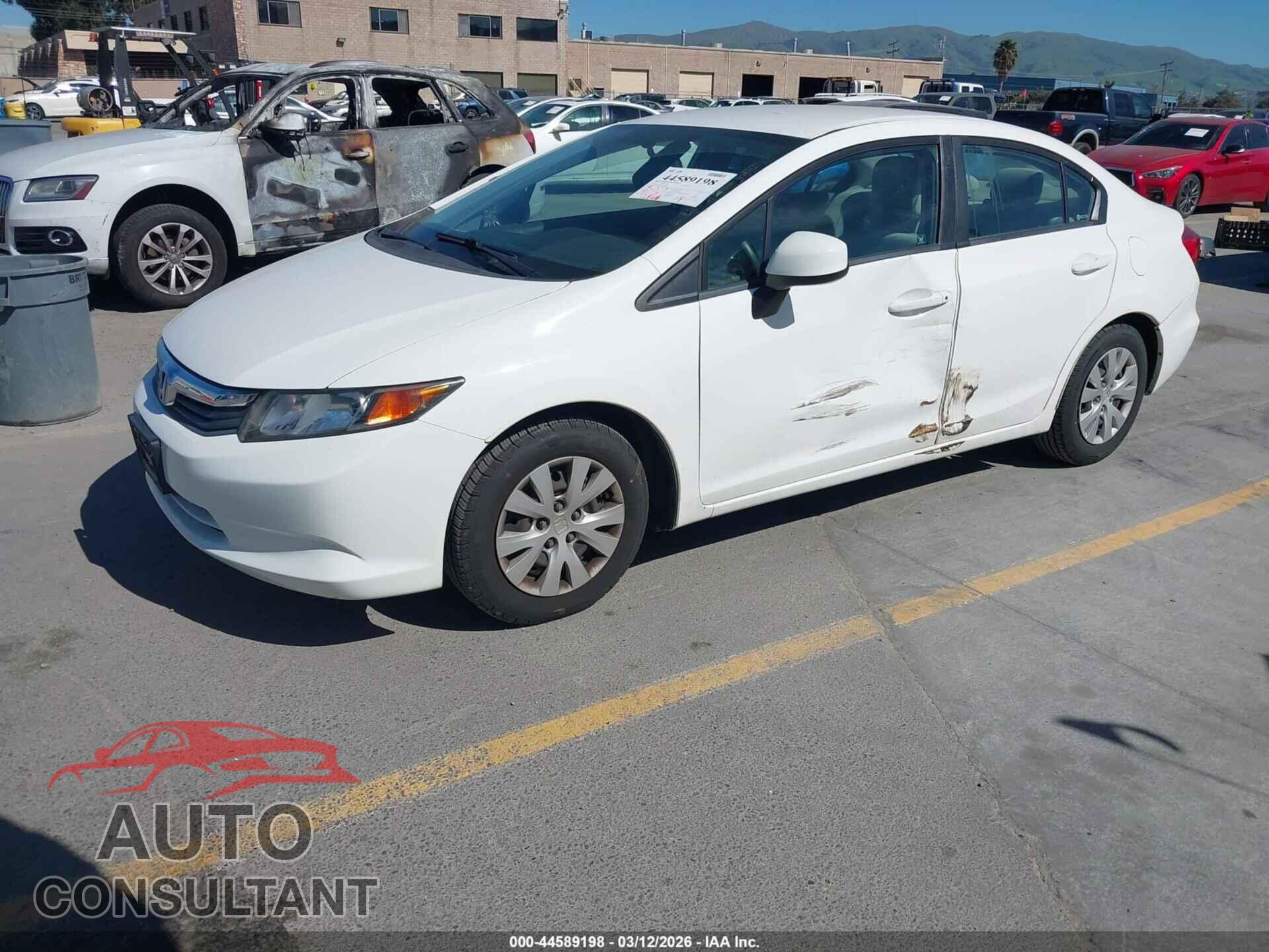 HONDA CIVIC 2012 - 19XFB2F5XCE316875