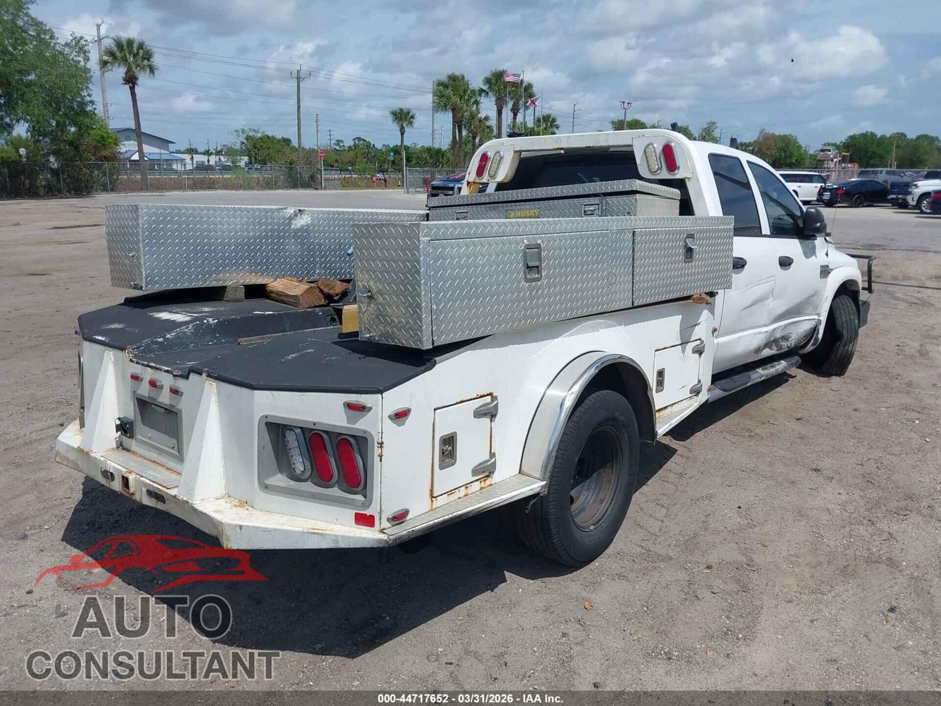DODGE RAM 3500 HD CHASSIS 2009 - 3D6WG48L79G520601