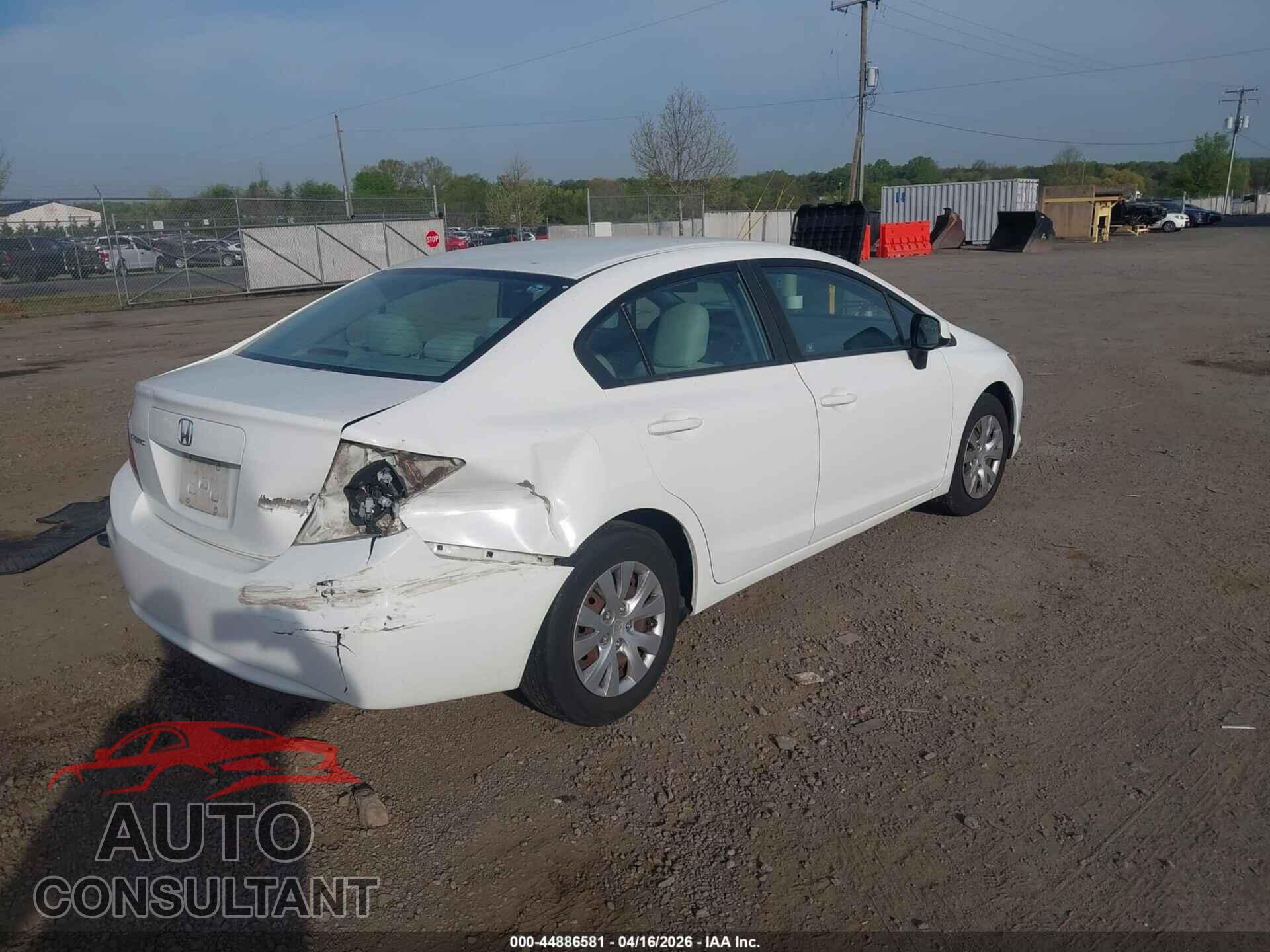 HONDA CIVIC 2012 - 2HGFB2F51CH586261