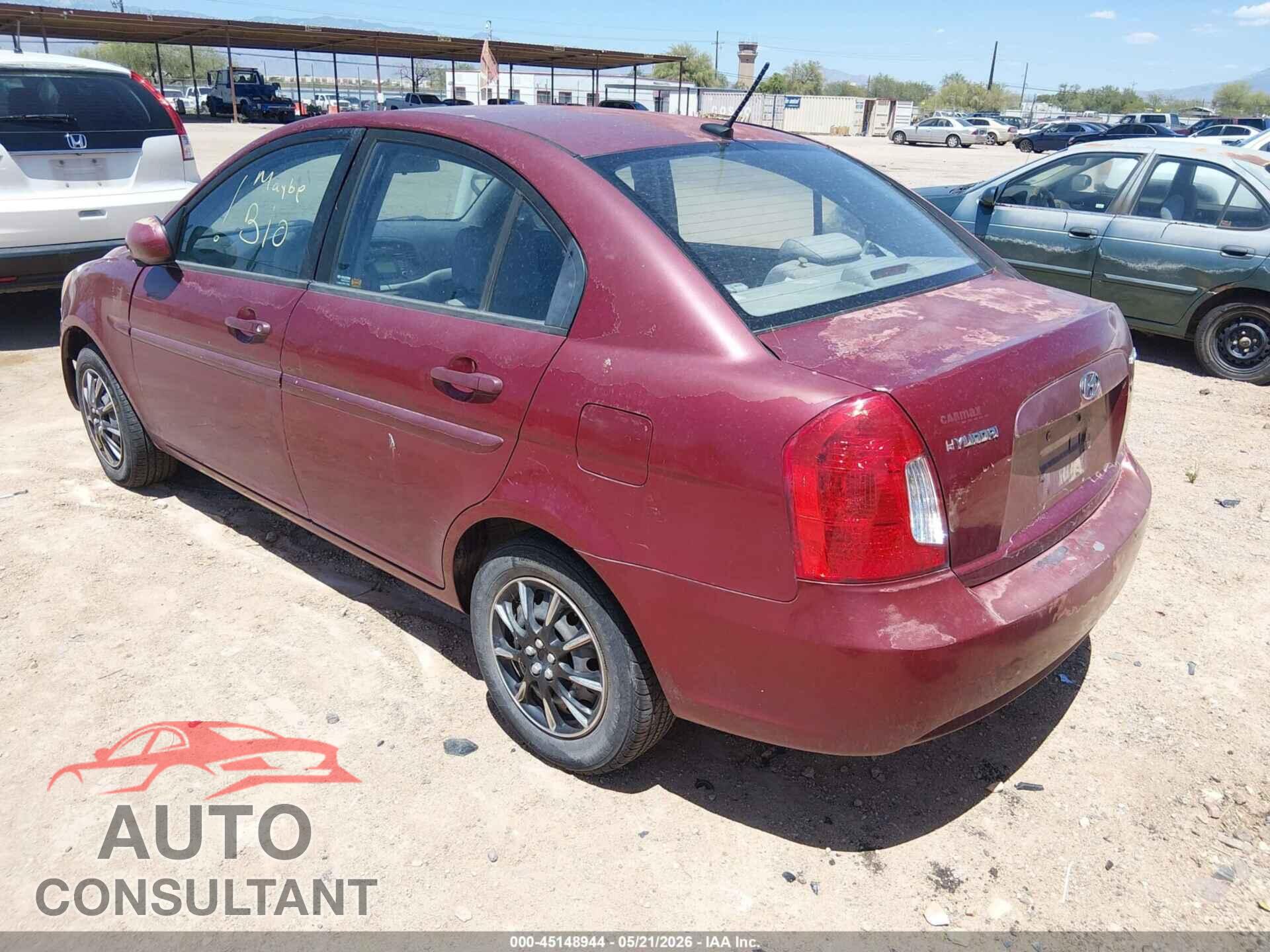 HYUNDAI ACCENT 2011 - KMHCN4AC6BU598813