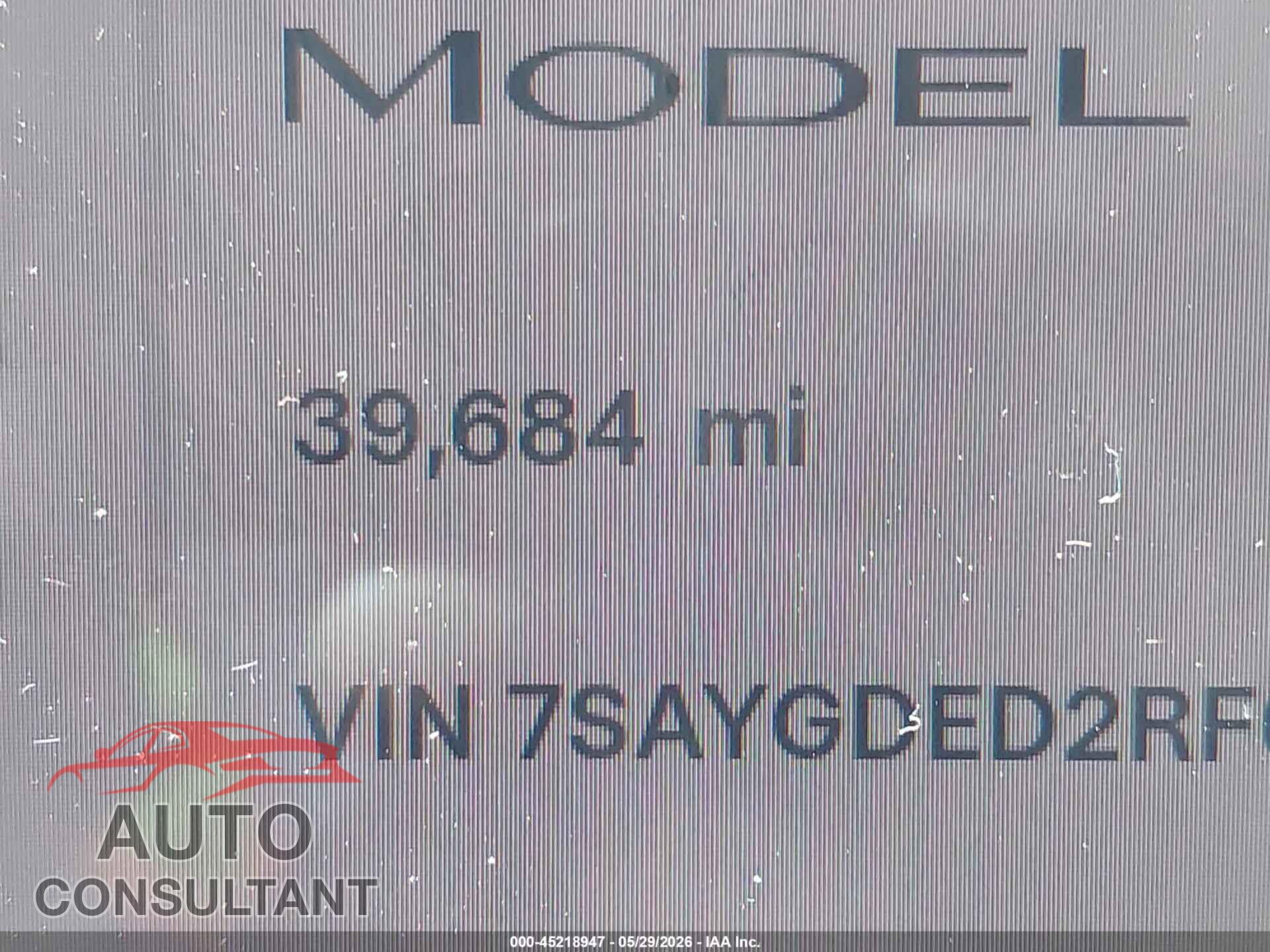 TESLA MODEL Y 2024 - 7SAYGDED2RF005140