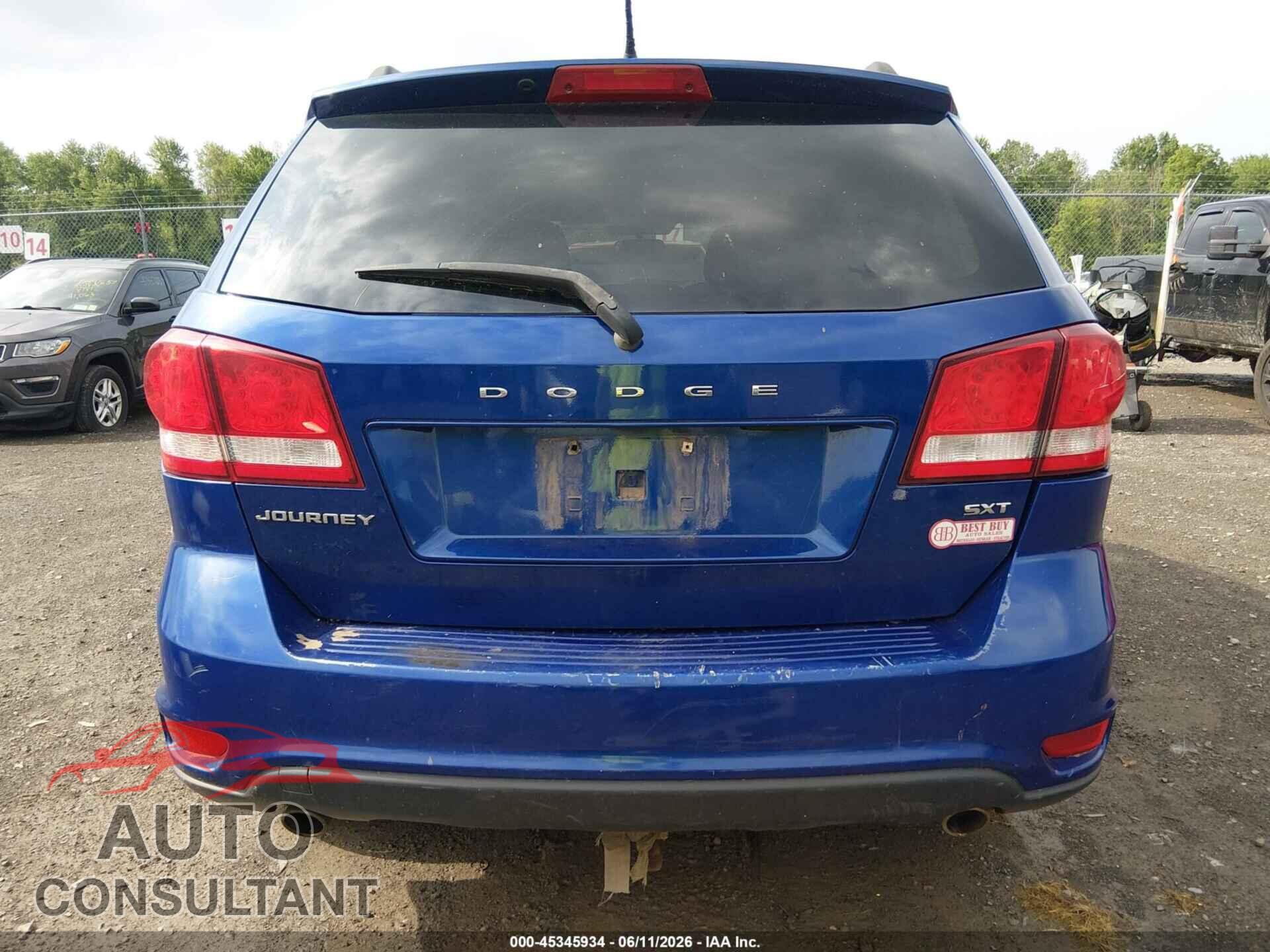 DODGE JOURNEY 2012 - 3C4PDCBG5CT296428