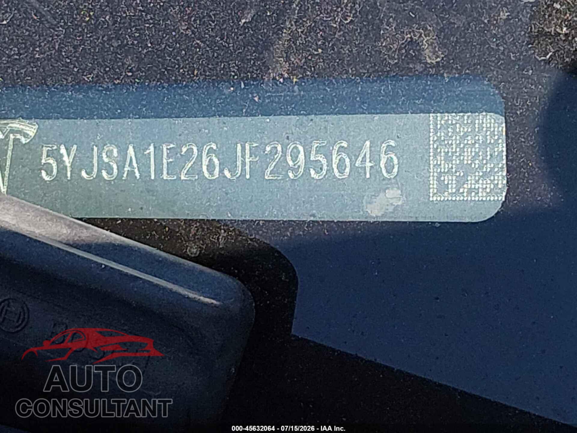 TESLA MODEL S 2018 - 5YJSA1E26JF295646