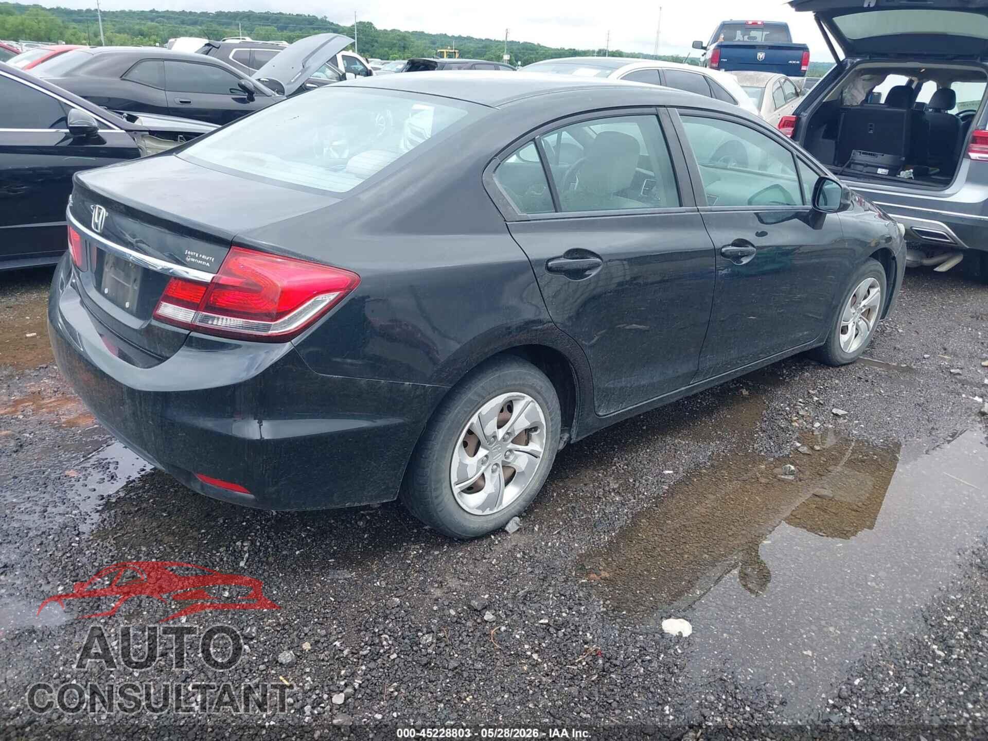 HONDA CIVIC 2013 - 2HGFB2F53DH554901