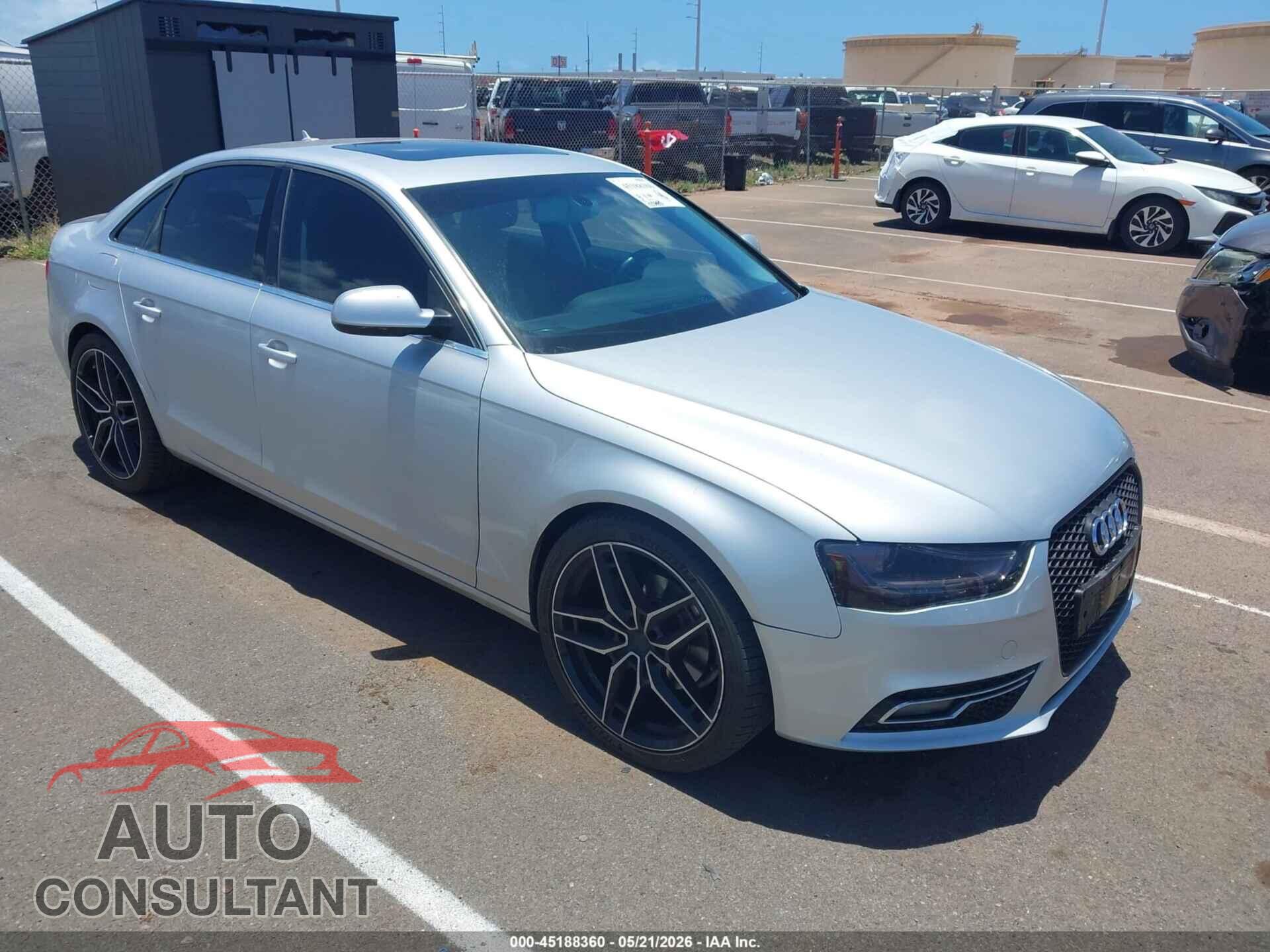 AUDI A4 2013 - WAUFFAFL0DN048264