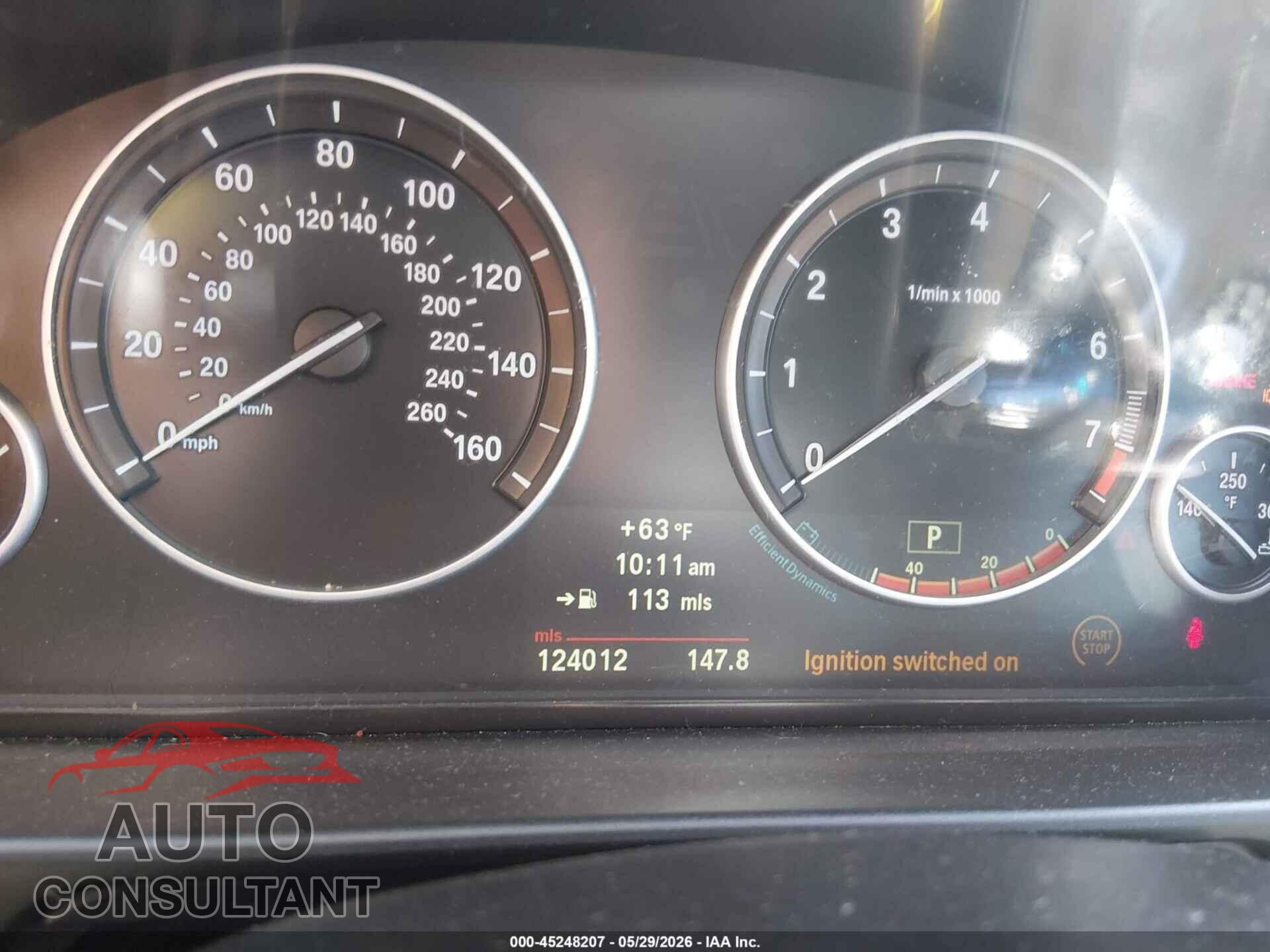 BMW 528I 2012 - WBAXG5C53CDX03536